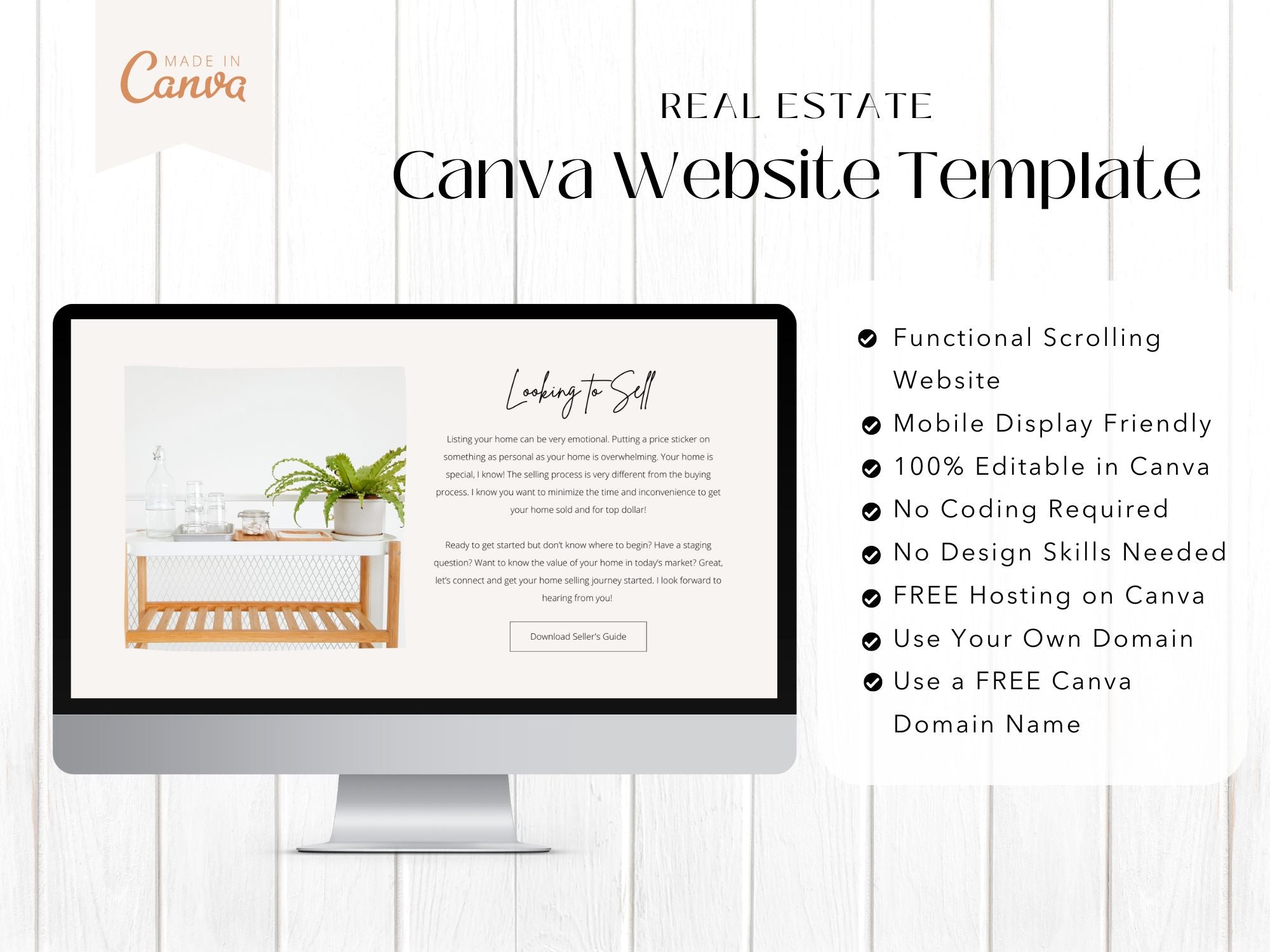 Modern Real Estate Canva Site - Sleek and contemporary website template for showcasing real estate services.
