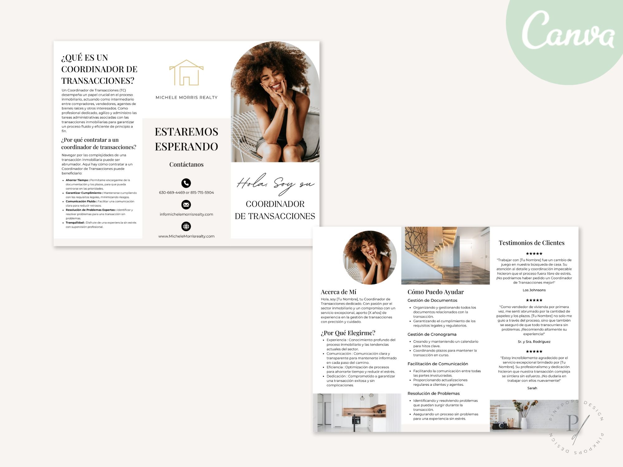Spanish Transaction Coordinator Brochure - Impress your clients with clear communication and seamless transactions.