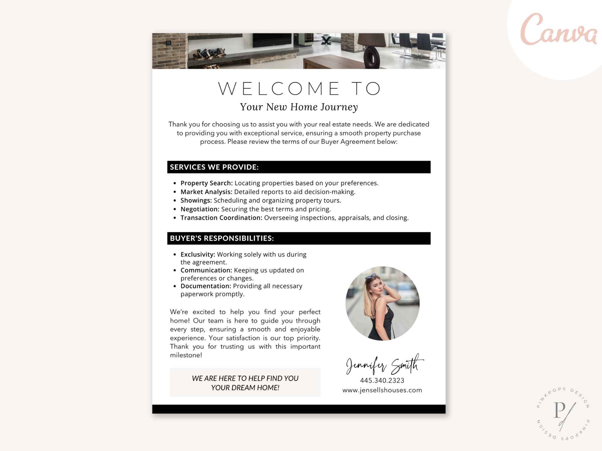 Buyer Agreement Letter Vol 01 - Professional template for real estate agents to formalize buyer
agreements.