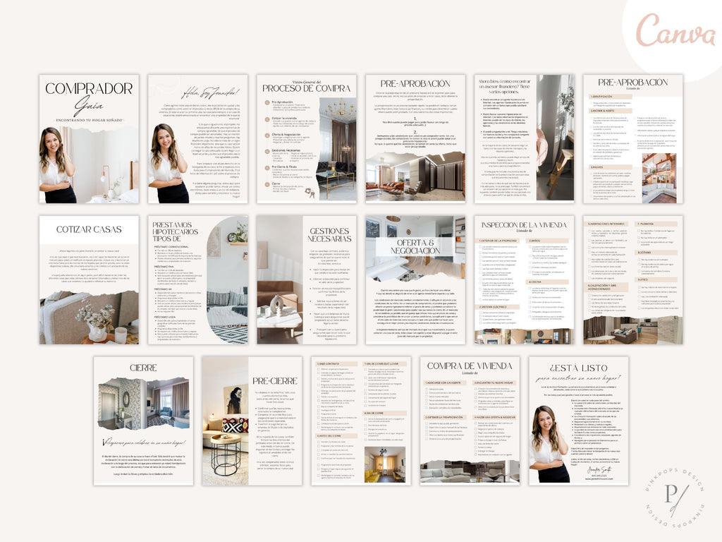Spanish Modern Buyer and Seller Guides Vol 03- Informative guides for Spanish-speaking real  estate clients.