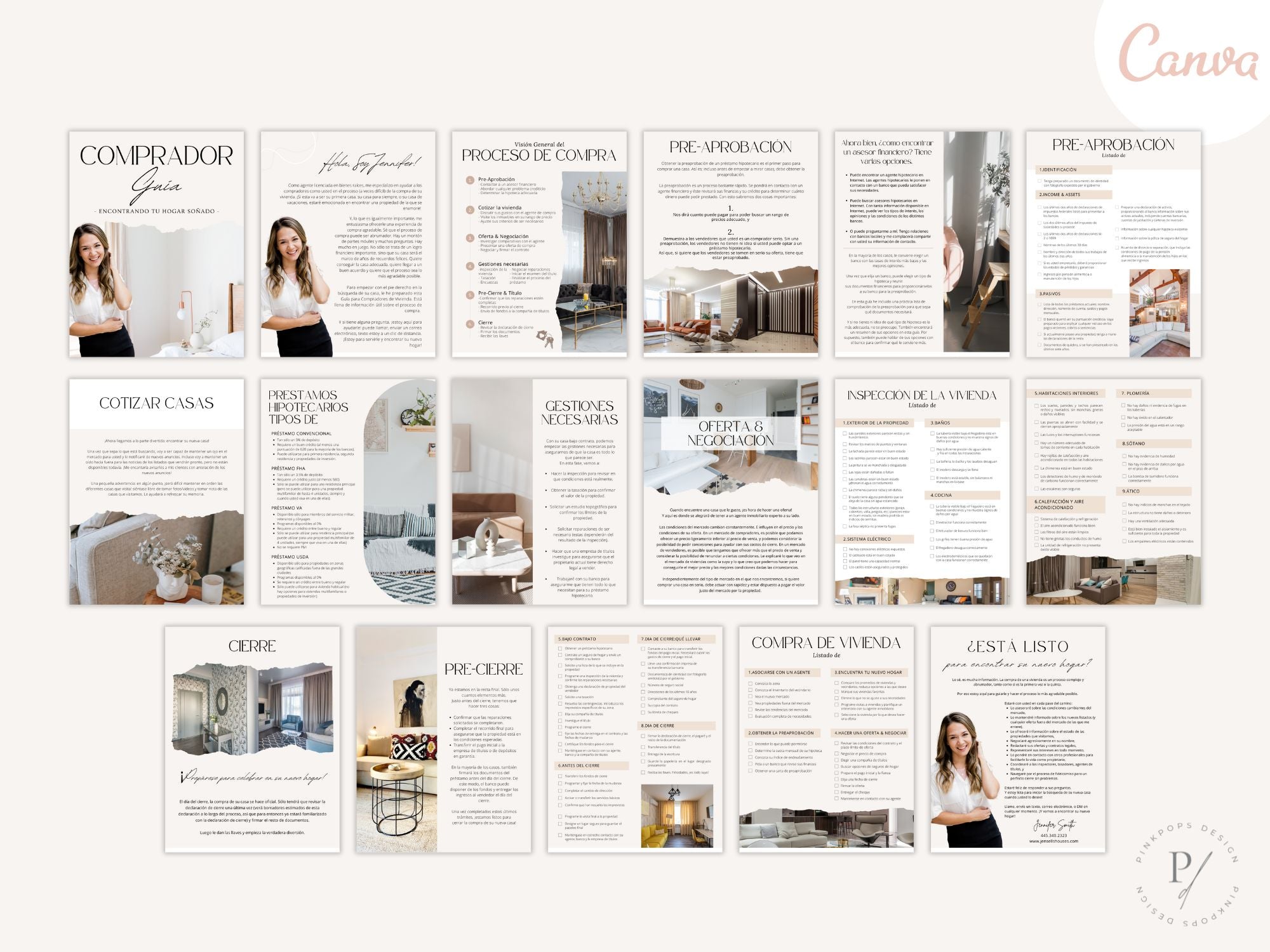 Spanish Modern Buyer and Seller Guides Vol 03- Informative guides for Spanish-speaking real  estate clients.