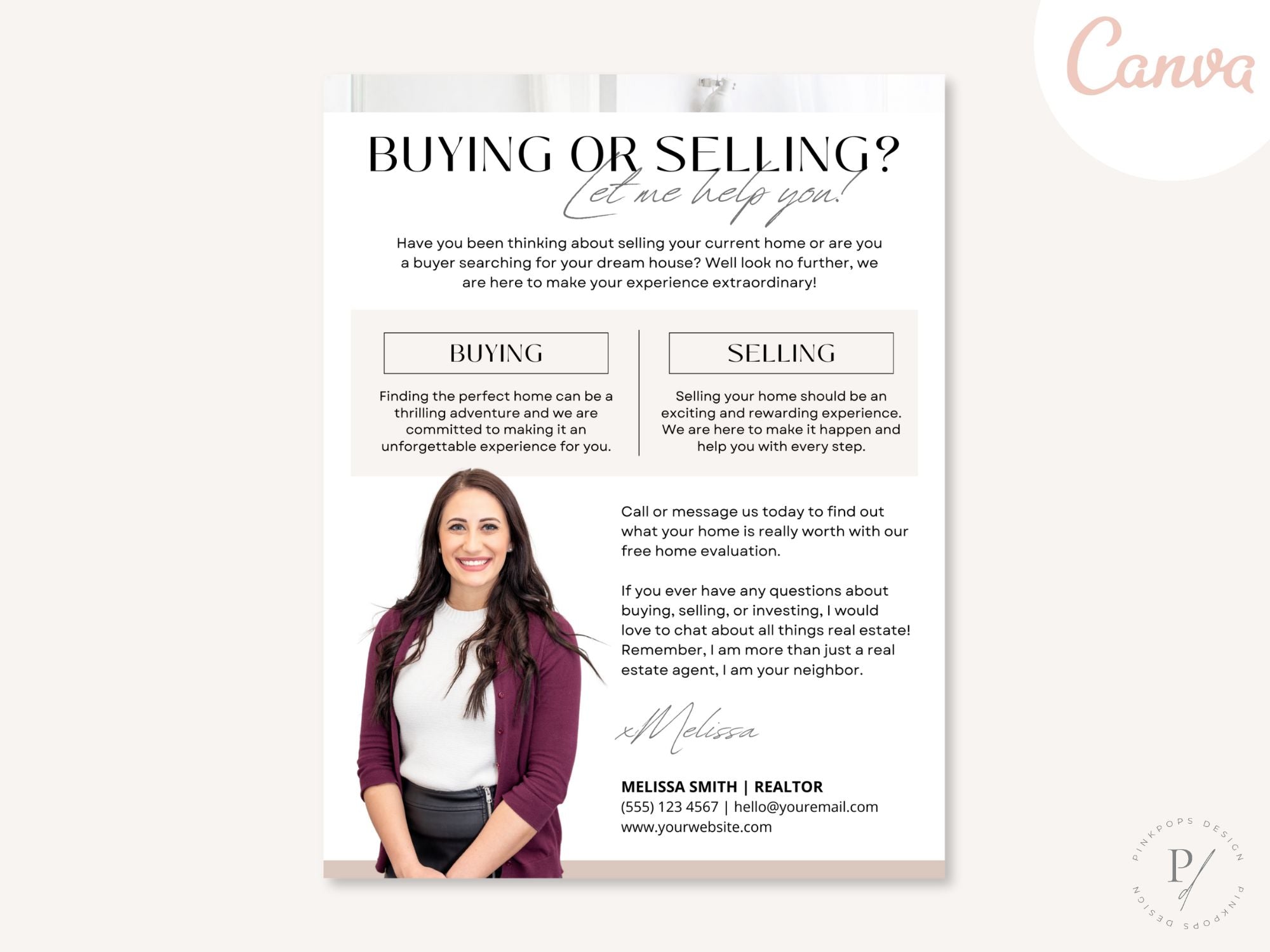 Buying or Selling Real Estate Letter Vol 02 - Versatile letter catering to both buyers and sellers, showcasing real estate expertise and providing valuable insights