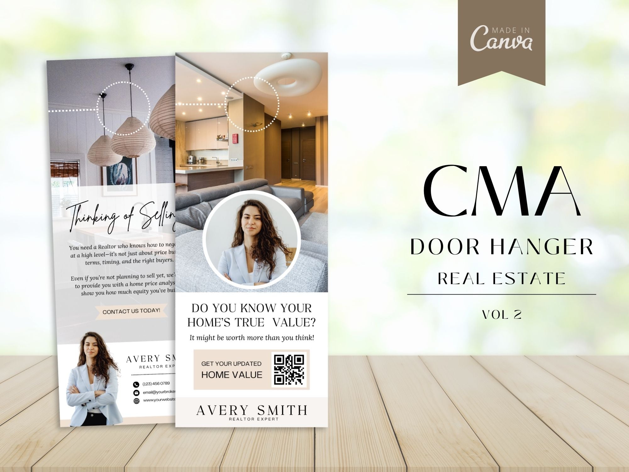 CMA Door Hangers for real estate lead generation and home value marketing
