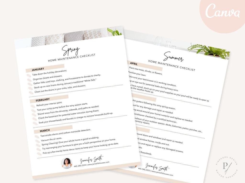 Real Estate Quarterly Home Maintenance Checklist - Comprehensive guide for homeowners, providing essential maintenance tasks and valuable insights for proactive homeownership.