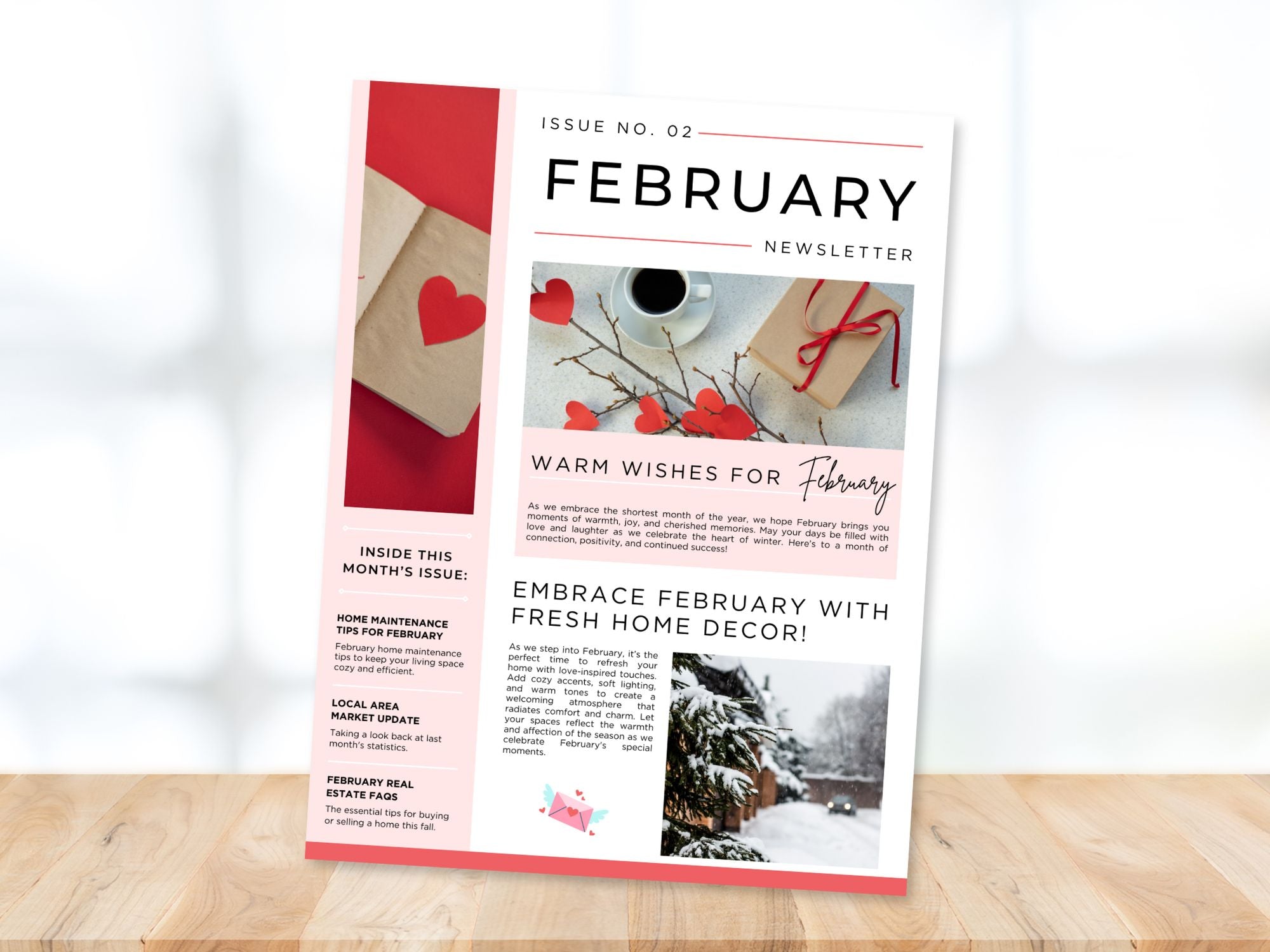February Newsletter 2025 with market updates, seasonal insights, and real estate tips for clients.