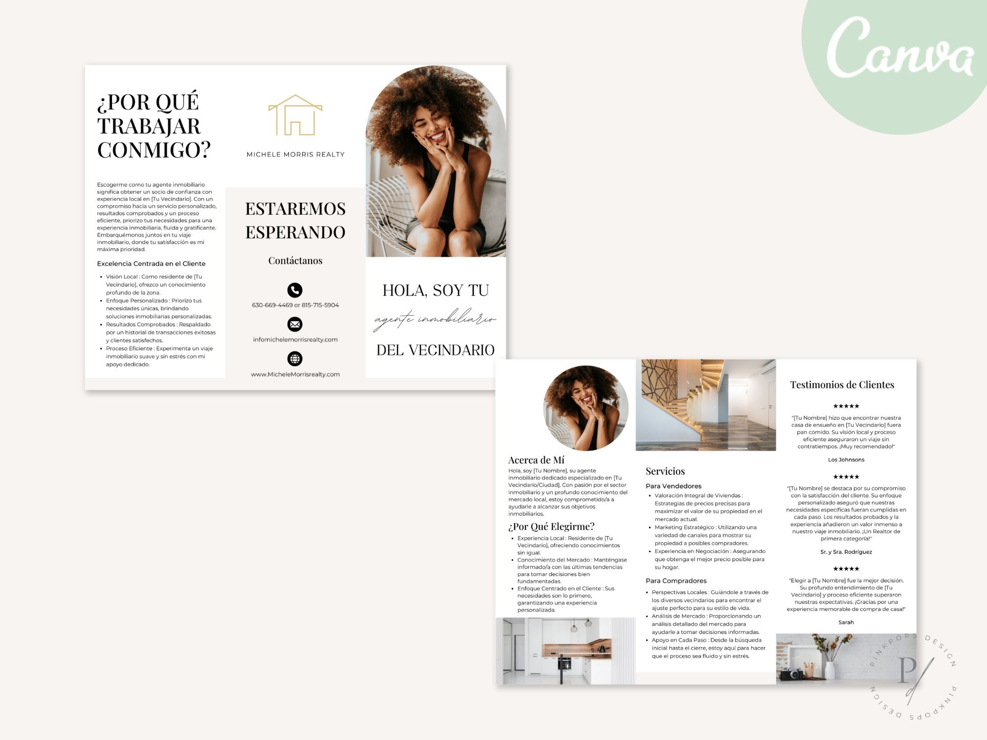 Spanish Neighborhood Realtor Brochure - Engage your Spanish-speaking audience with our tailored brochure.