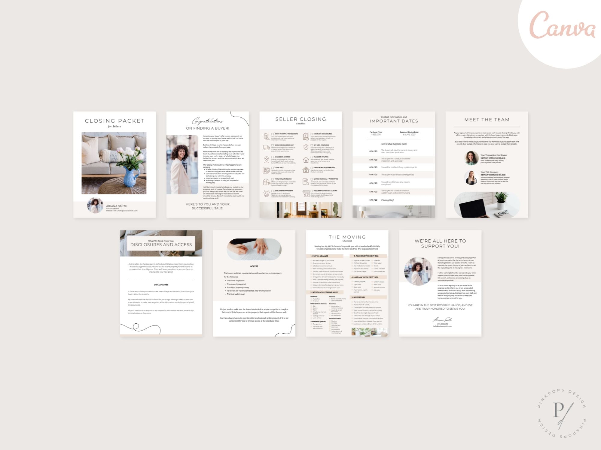 Welcome & Closing Packets for Sellers