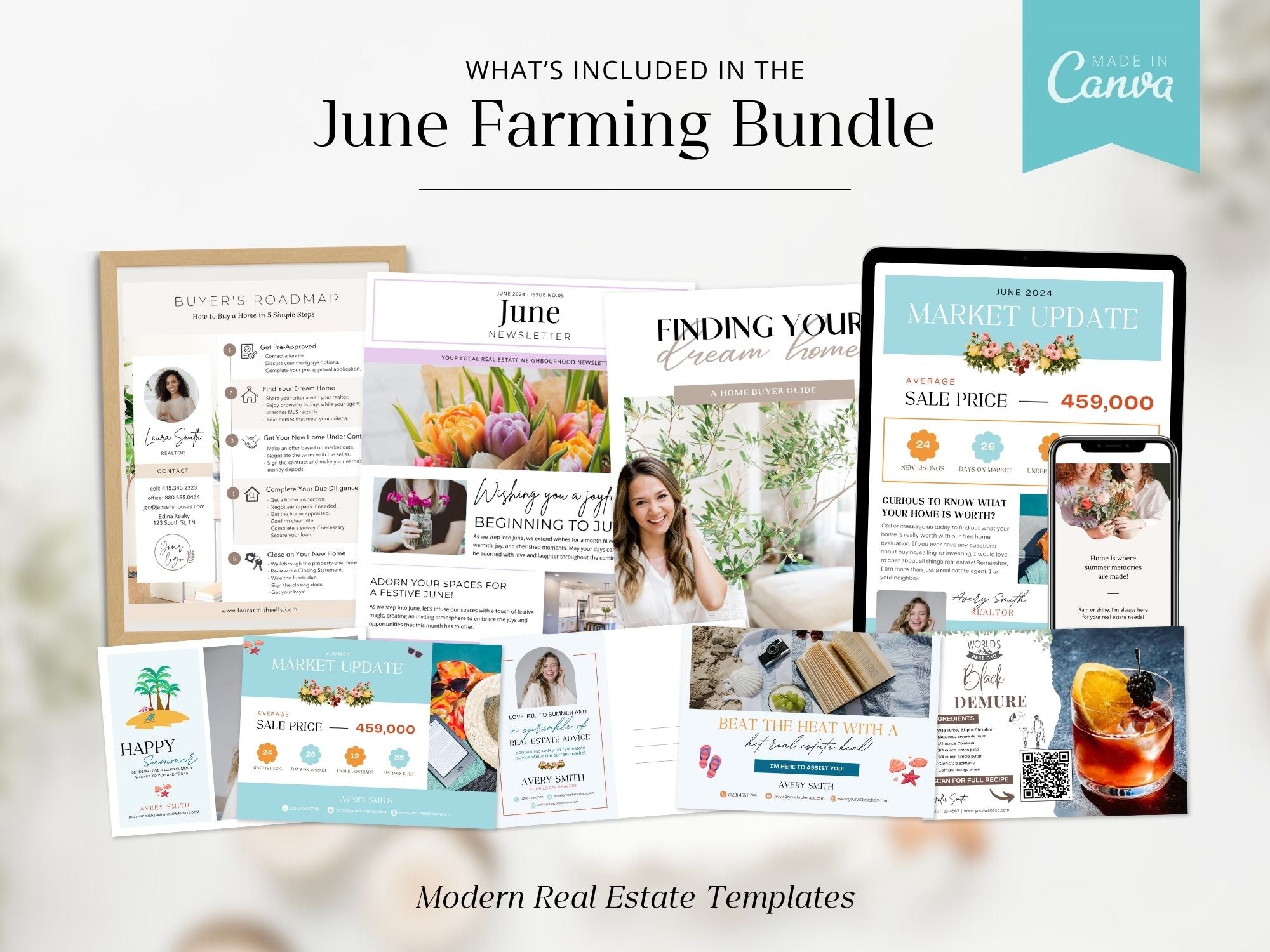 Real Estate June Farming Bundle - Essential materials for effective neighborhood farming.