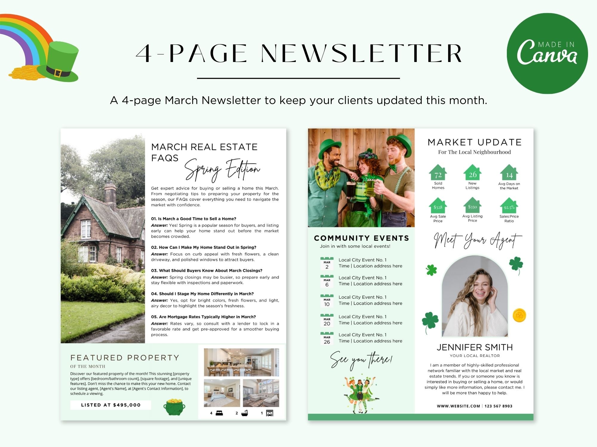 March Newsletter 2025 with spring tips, market trends, and real estate updates for clients.