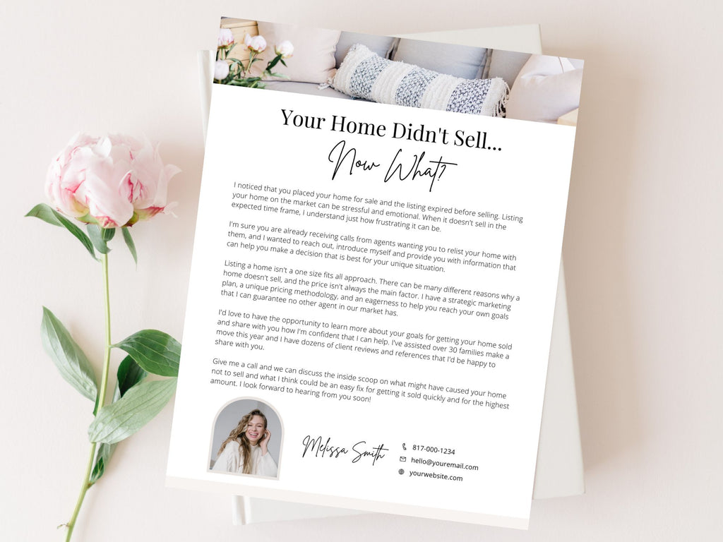 Real Estate Expired Listing Letter - Purposeful letter designed to rekindle interest in expired listings, showcasing real estate expertise and providing compelling insights.