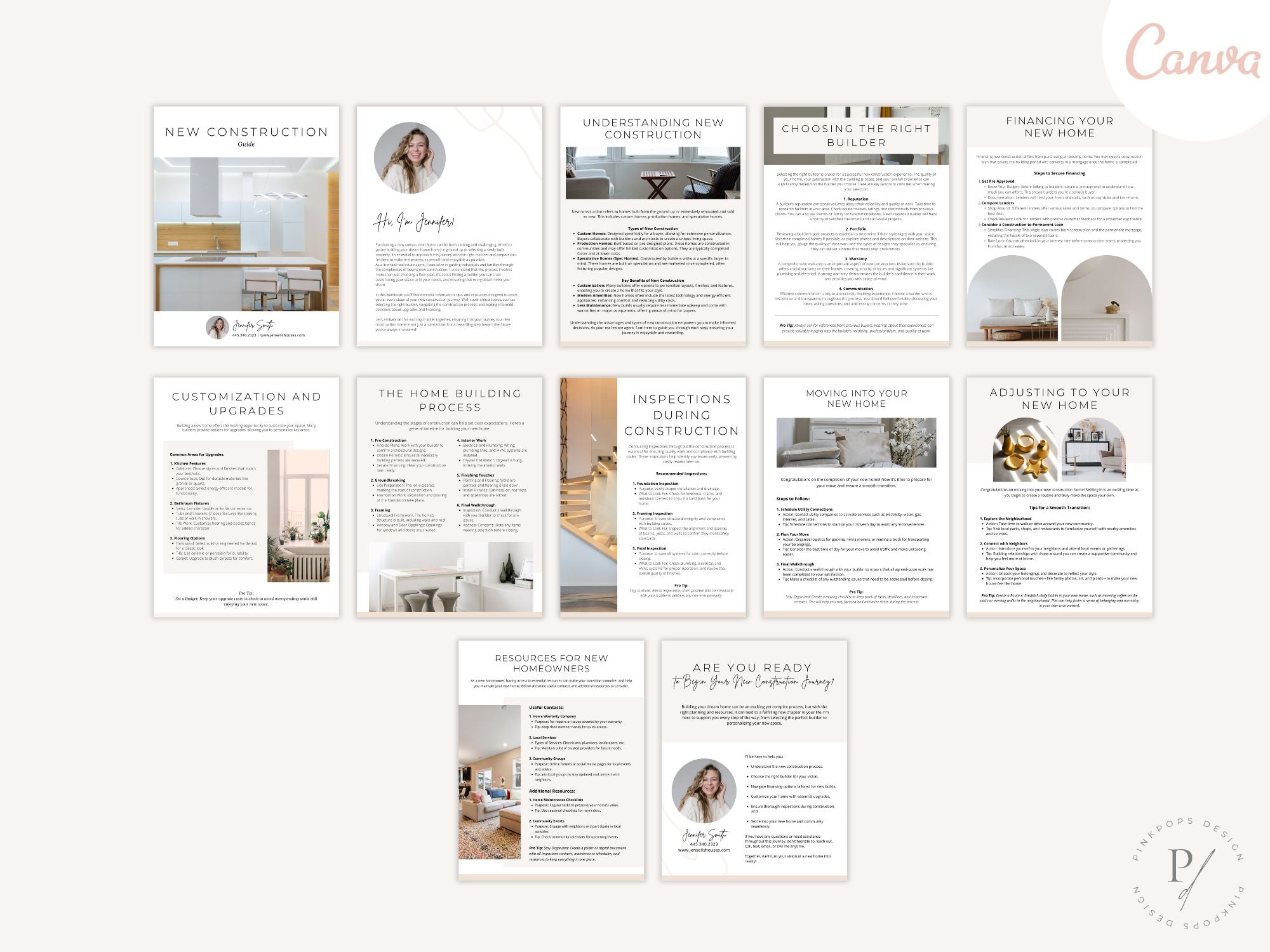 Minimal New Construction Guide for realtors, offering a step-by-step resource on the new build
home buying process.