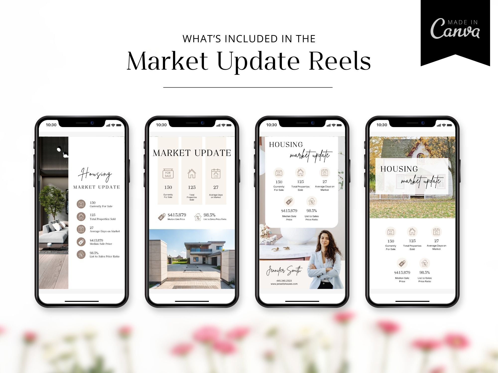 Real estate market update reels with trends, insights, and statistics for informed decision-making.
