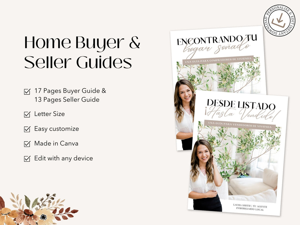 Spanish Modern Buyer and Seller Guides Vol 01- Informative guides for Spanish-speaking  clients.