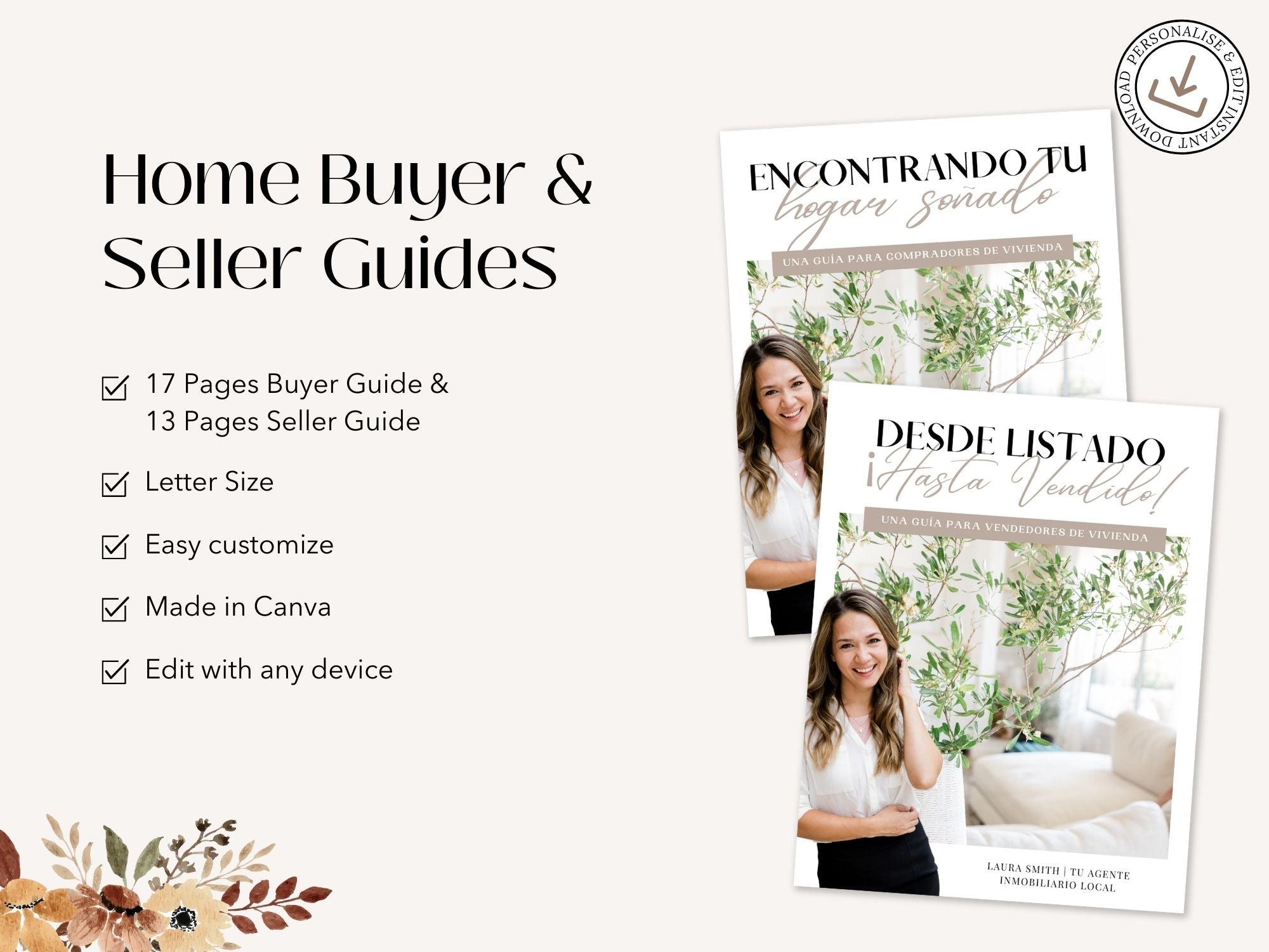 Spanish Modern Buyer and Seller Guides Vol 01- Informative guides for Spanish-speaking  clients.