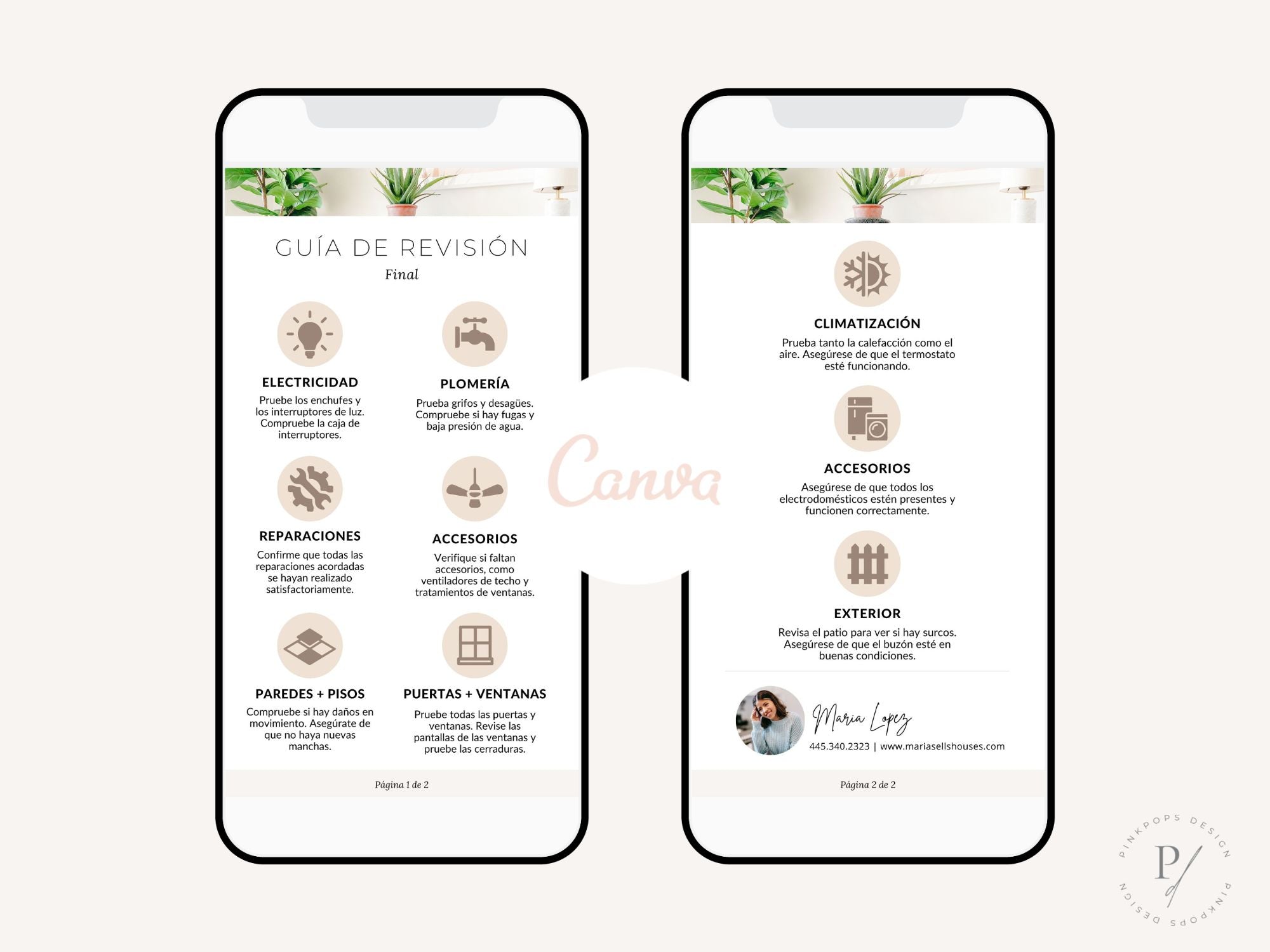 Spanish Textable Final Walkthrough Guide - Conduct a final walkthrough in Spanish with a textable guide, sharing a comprehensive checklist with Spanish-speaking clients for a smooth and informed property inspection.