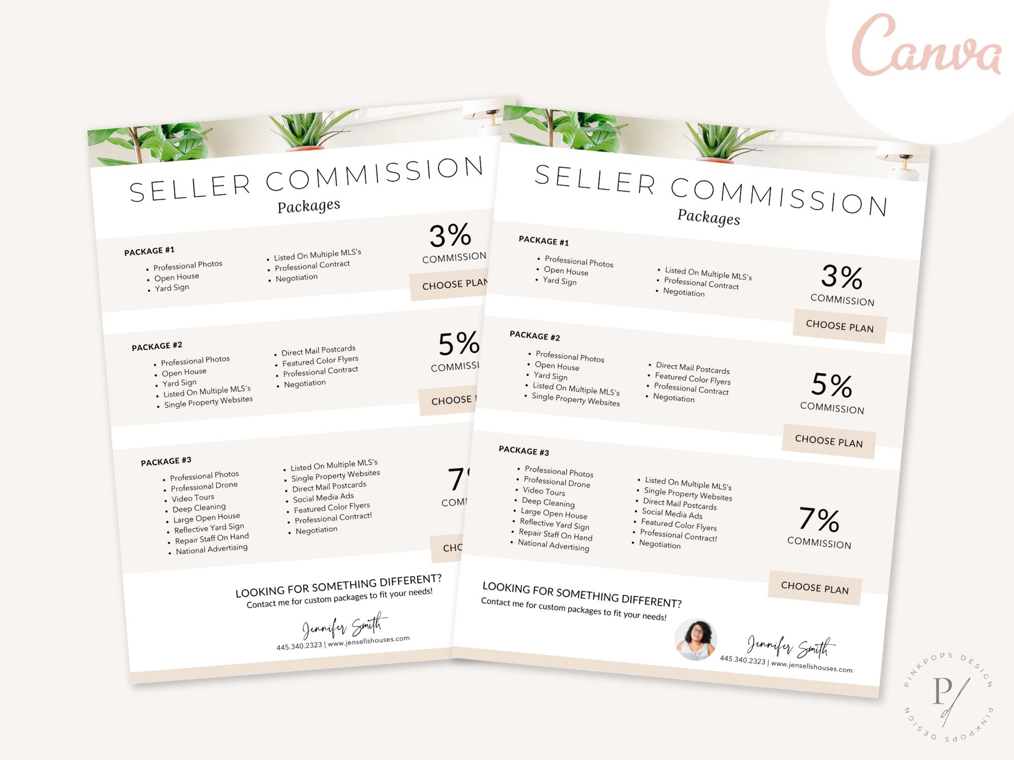 Seller Commission Flyer - Professional flyer highlighting competitive seller commission rates for real estate marketing.