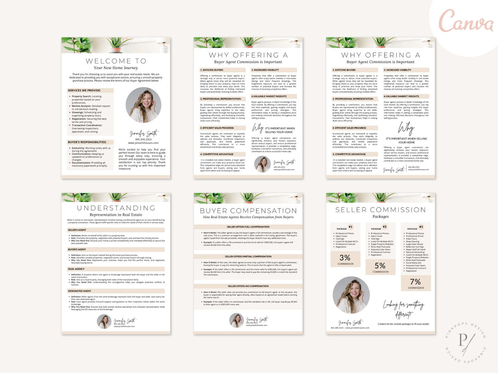 Buyers Agent Commission Sheets Vol 01 - Comprehensive documents including buyer
agreement, commission explanations, and compensation packages.