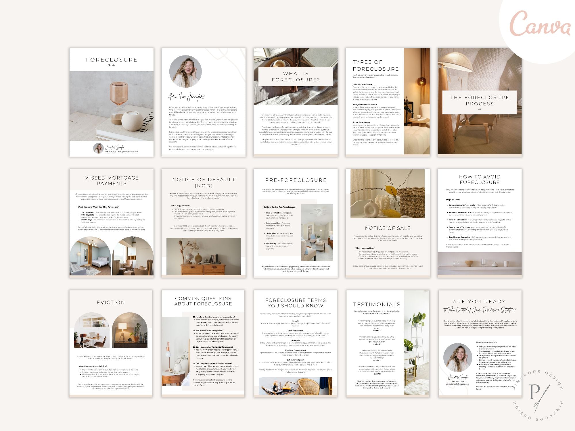 Editable foreclosure guide for real estate agents