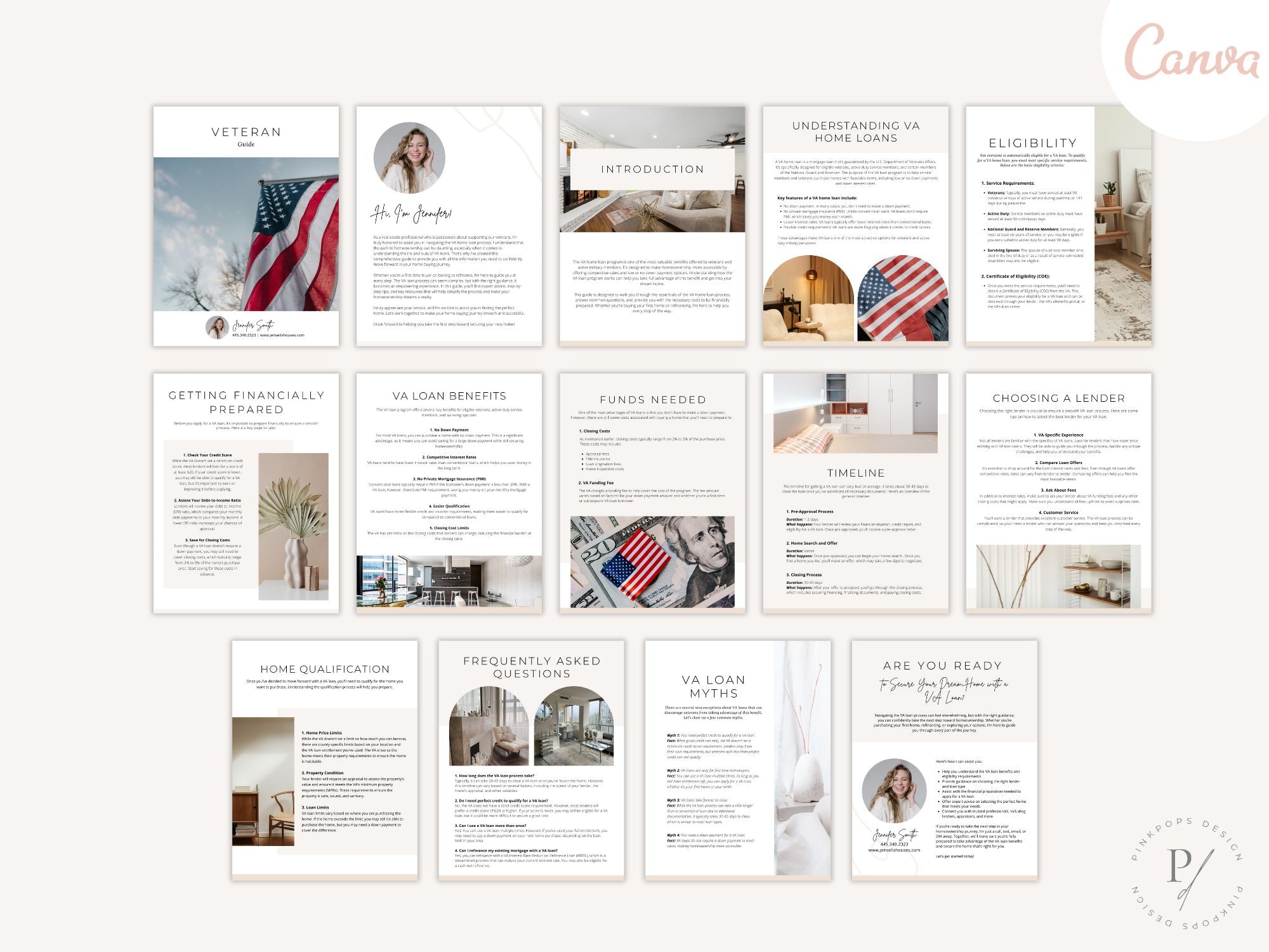 Editable Veteran Loan Guide for real estate professionals