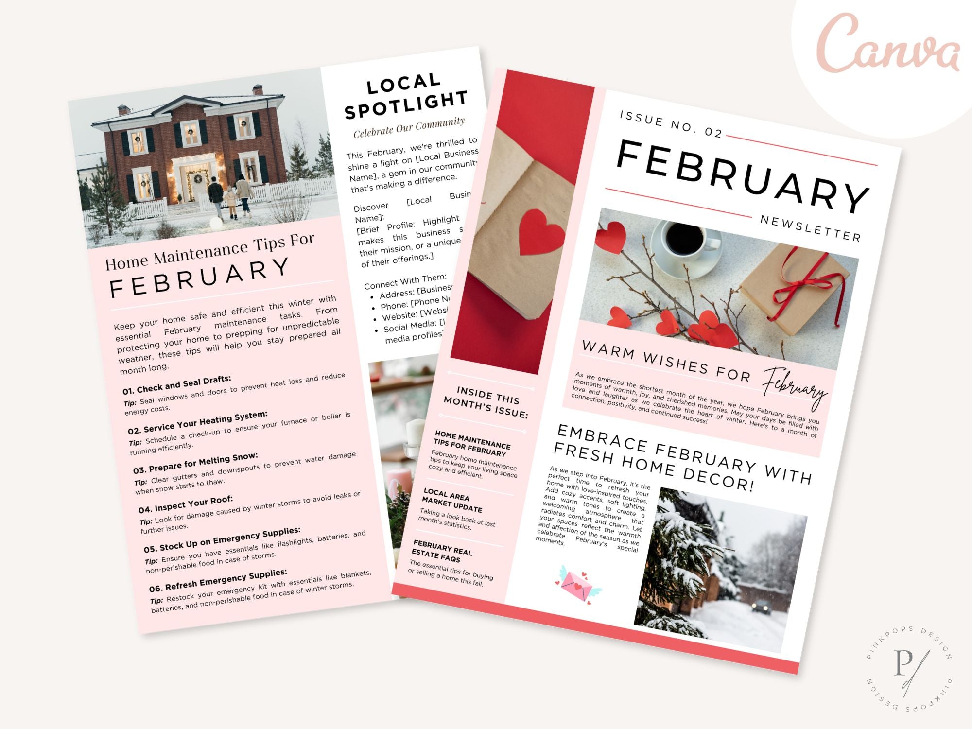 February Newsletter 2025 with market updates, seasonal insights, and real estate tips for clients.