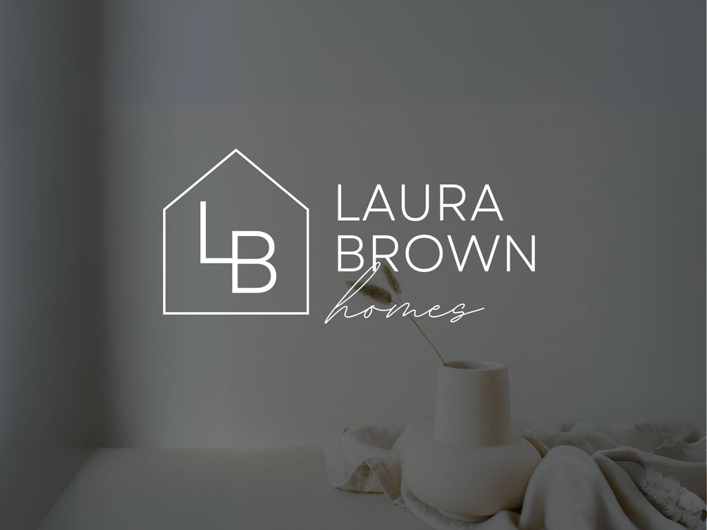 Laura Brown Homes Logo Template - Distinctive and personalized logo designed for stylish real estate professionals.