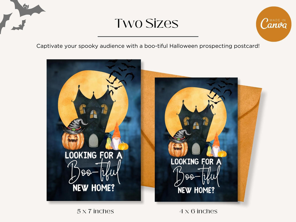 Real Estate Halloween Mailer - Eye-catching mailer with festive design and a touch of Halloween fun for expressing seasonal greetings and connecting with clients in a playful spirit.