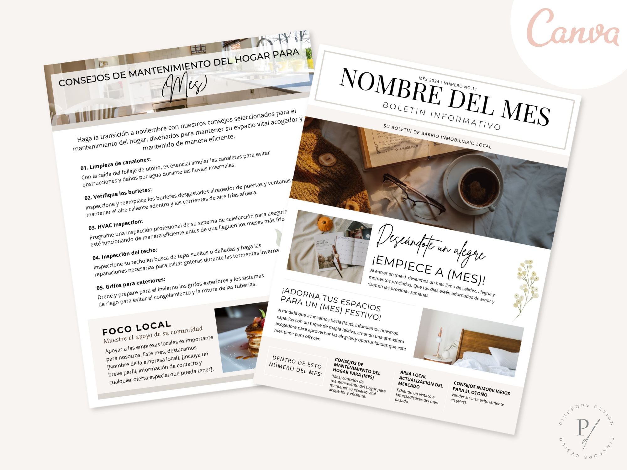 Spanish Real Estate Newsletter Vol 01- Informative real estate updates for Spanish-speaking  clients.