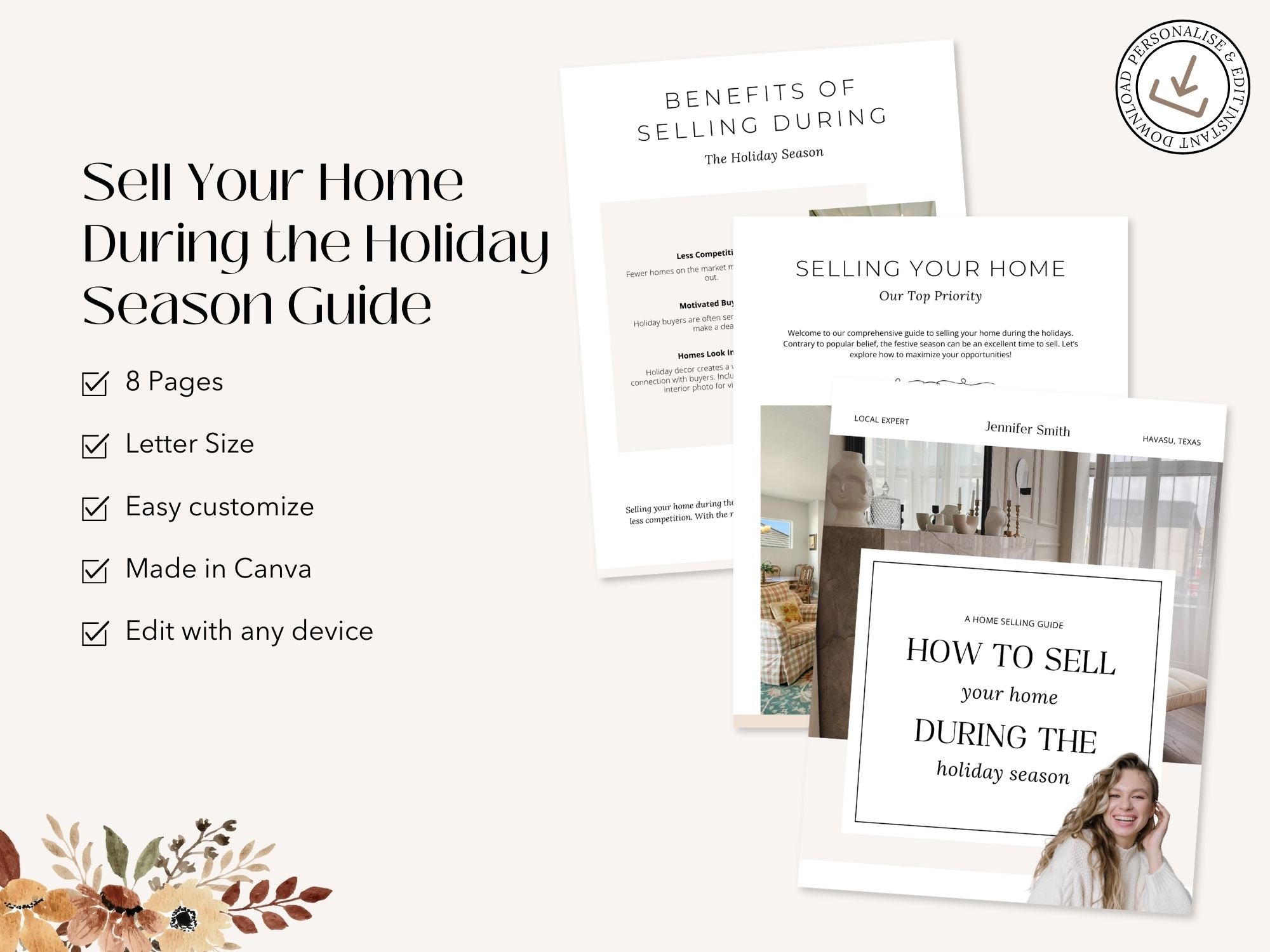 Guide to selling your home during the holiday season with expert strategies for attracting buyers.