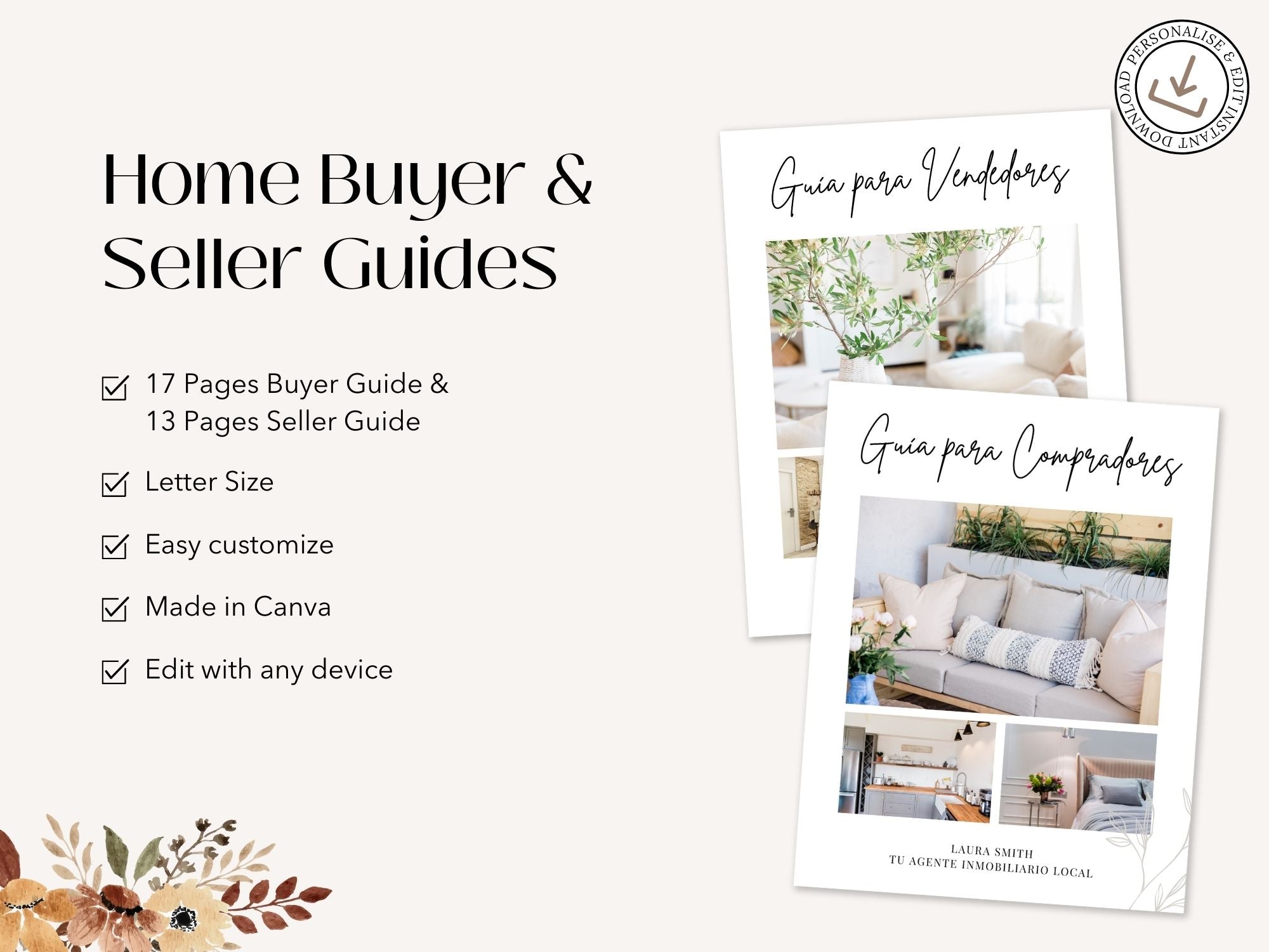  Spanish Modern Buyer and Seller Guides Vol 02- Essential guides for Spanish-speaking real  estate clients.