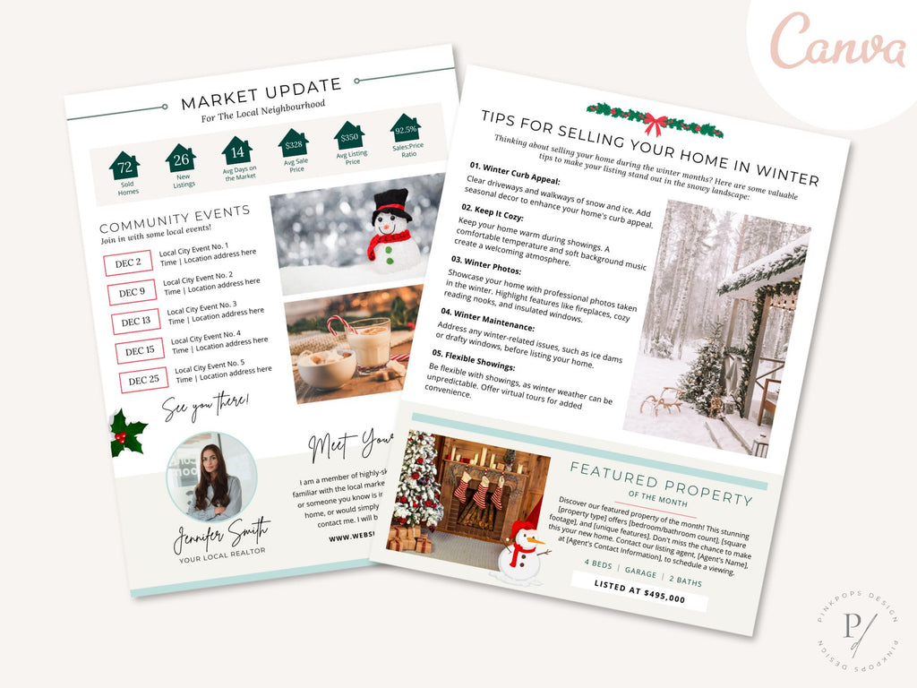 Minimal December Newsletter 2023 - Clean and Stylish Newsletter Template