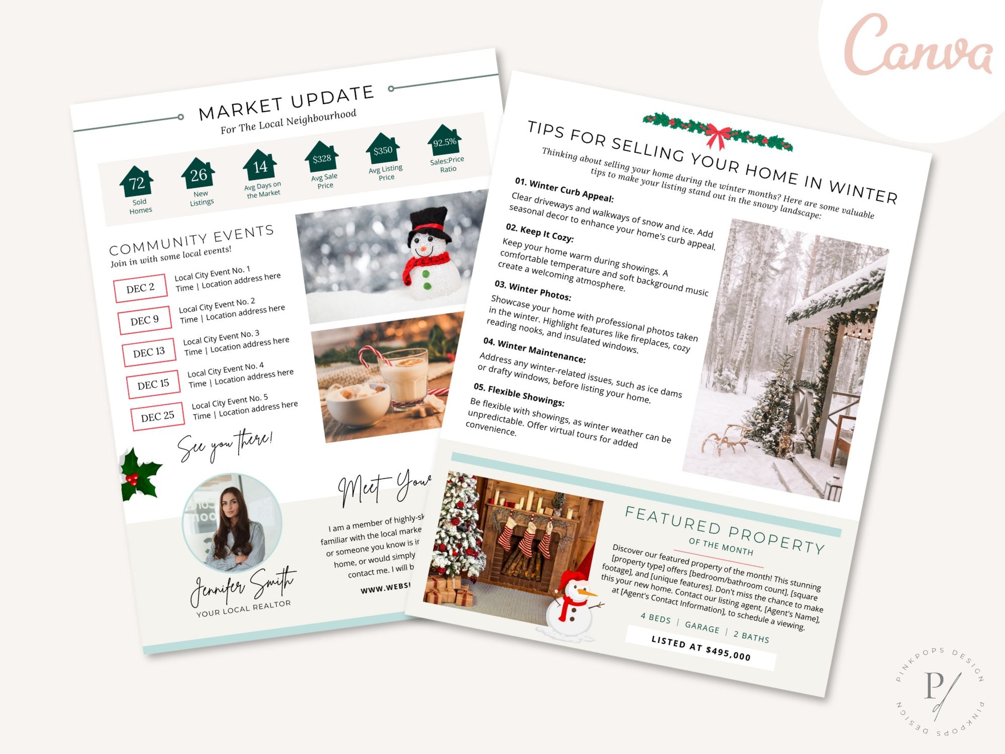 Minimal December Newsletter 2023 - Clean and Stylish Newsletter Template