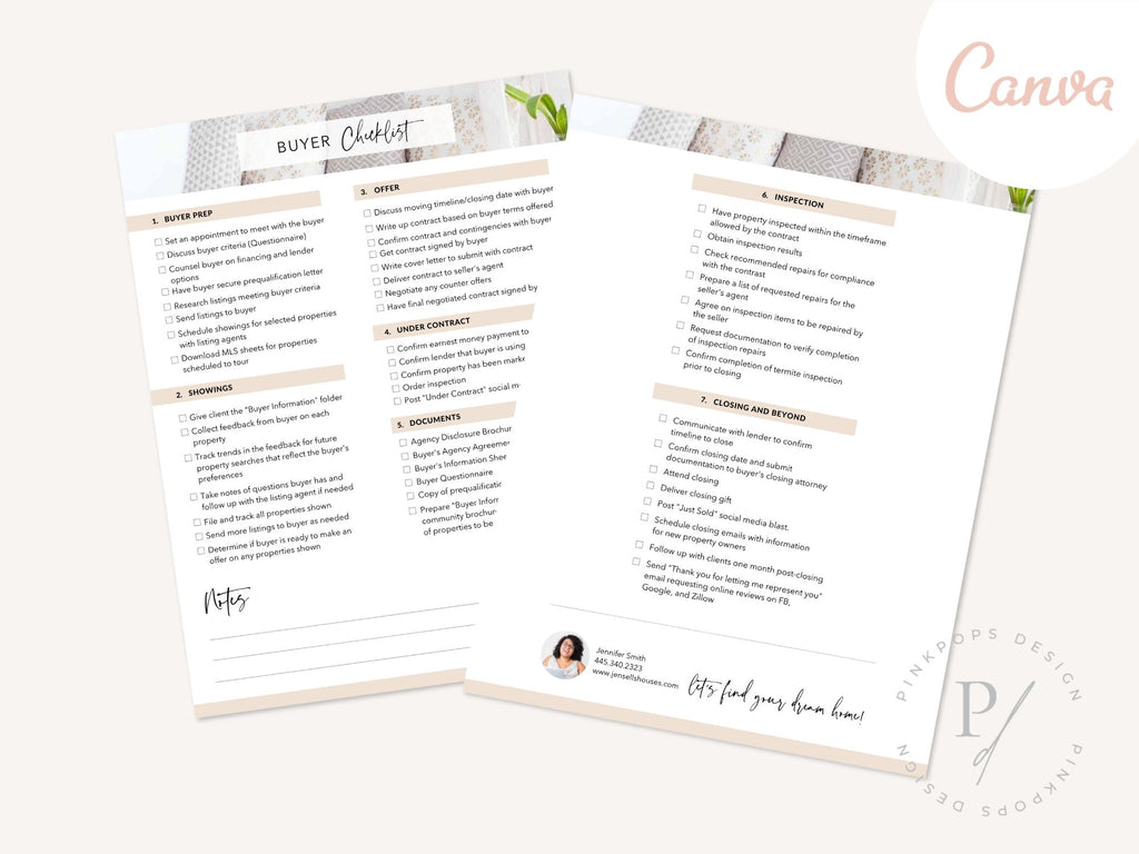 Real Estate Buyer & Listing Checklist - Comprehensive and editable template for organized and efficient real estate transactions.