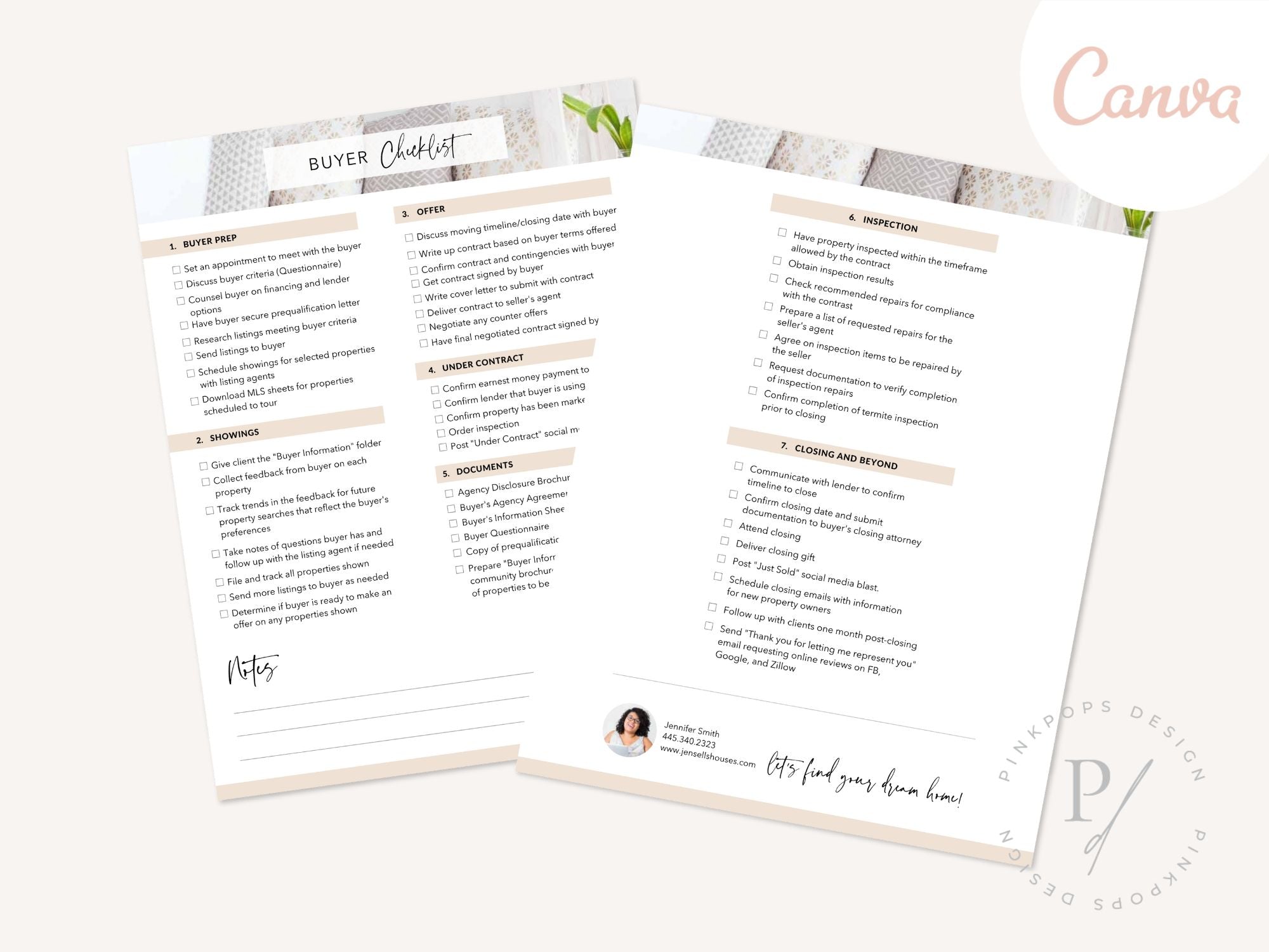 Real Estate Buyer & Listing Checklist - Comprehensive and editable template for organized and efficient real estate transactions.