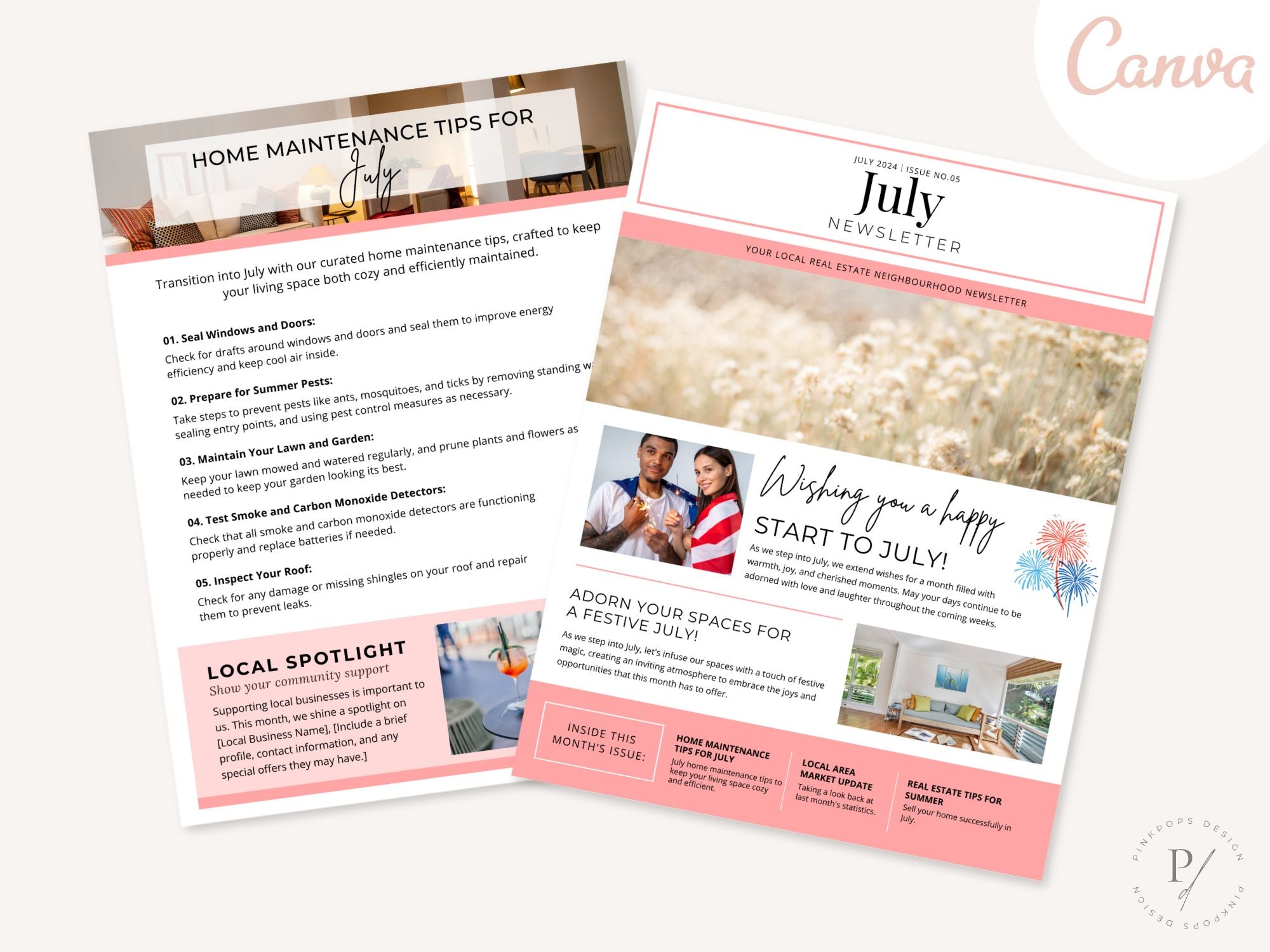 Minimal July Newsletter 2024 - Stay informed and inspired with our concise real estate updates and valuable insights.