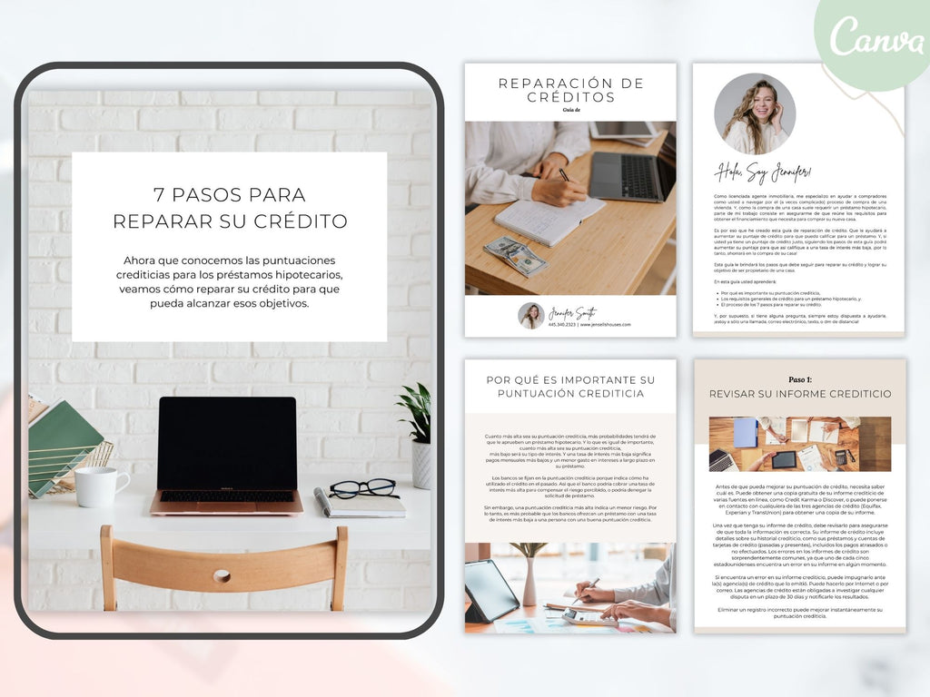 Spanish Minimal Credit Repair Guide - Financial guide in Spanish designed to improve and manage your credit history efficiently.