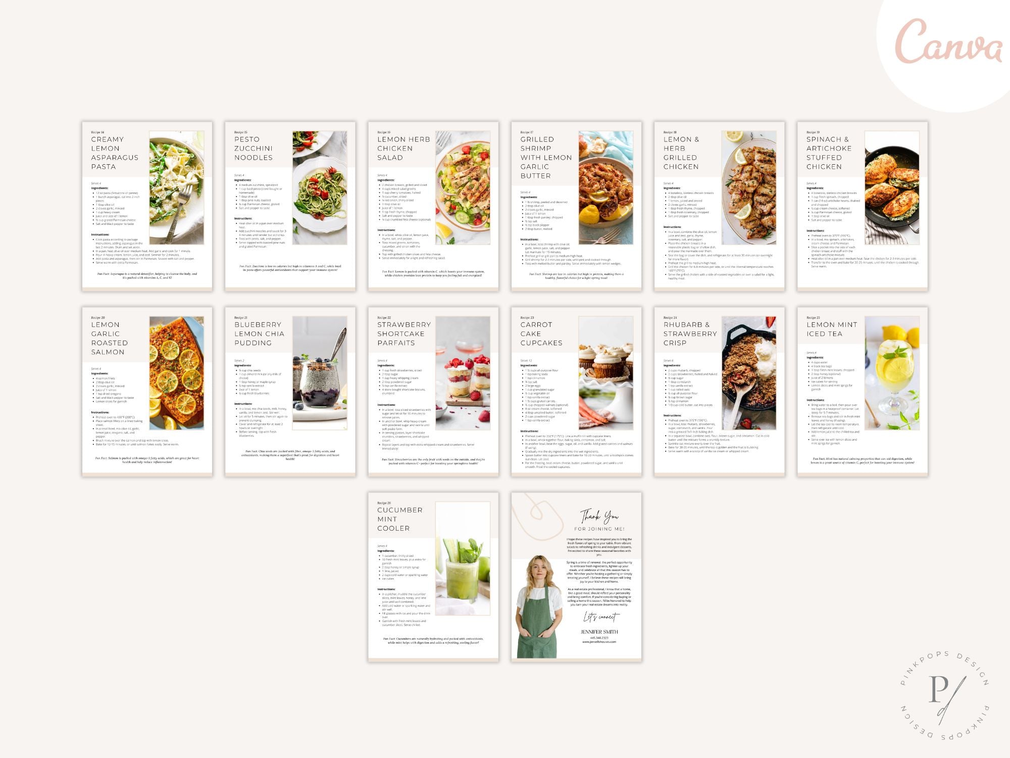 Spring Recipe Cookbook featuring fresh and seasonal meal ideas