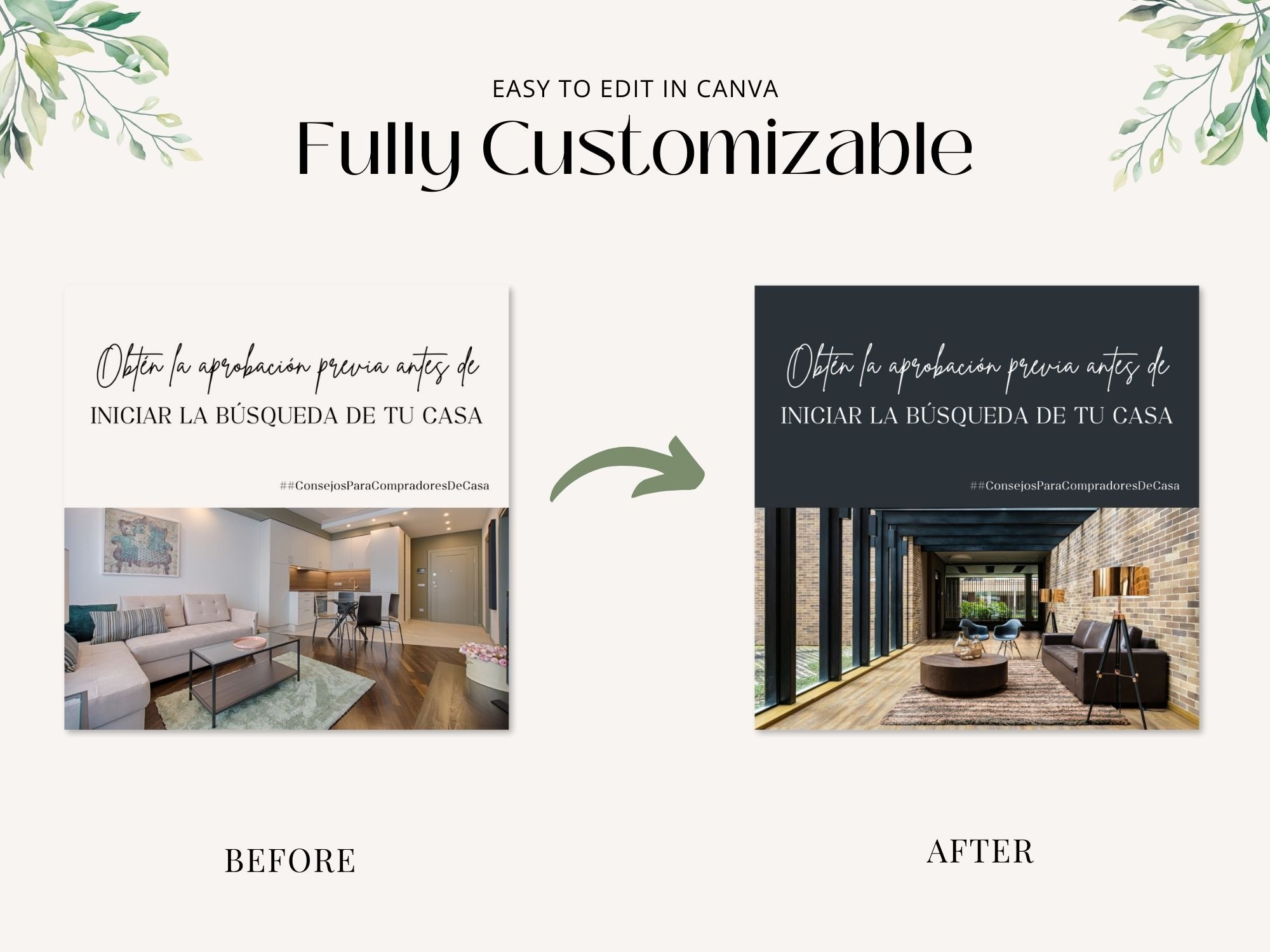  Spanish Buyer and Seller Tips Instagram Posts- Real estate tips templates for  Spanish-speaking clients.