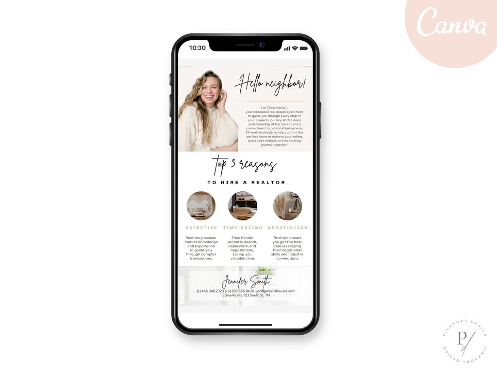 Work With Realtor Bundle - Essential marketing tools for realtors including postcard, flyer, and textable.