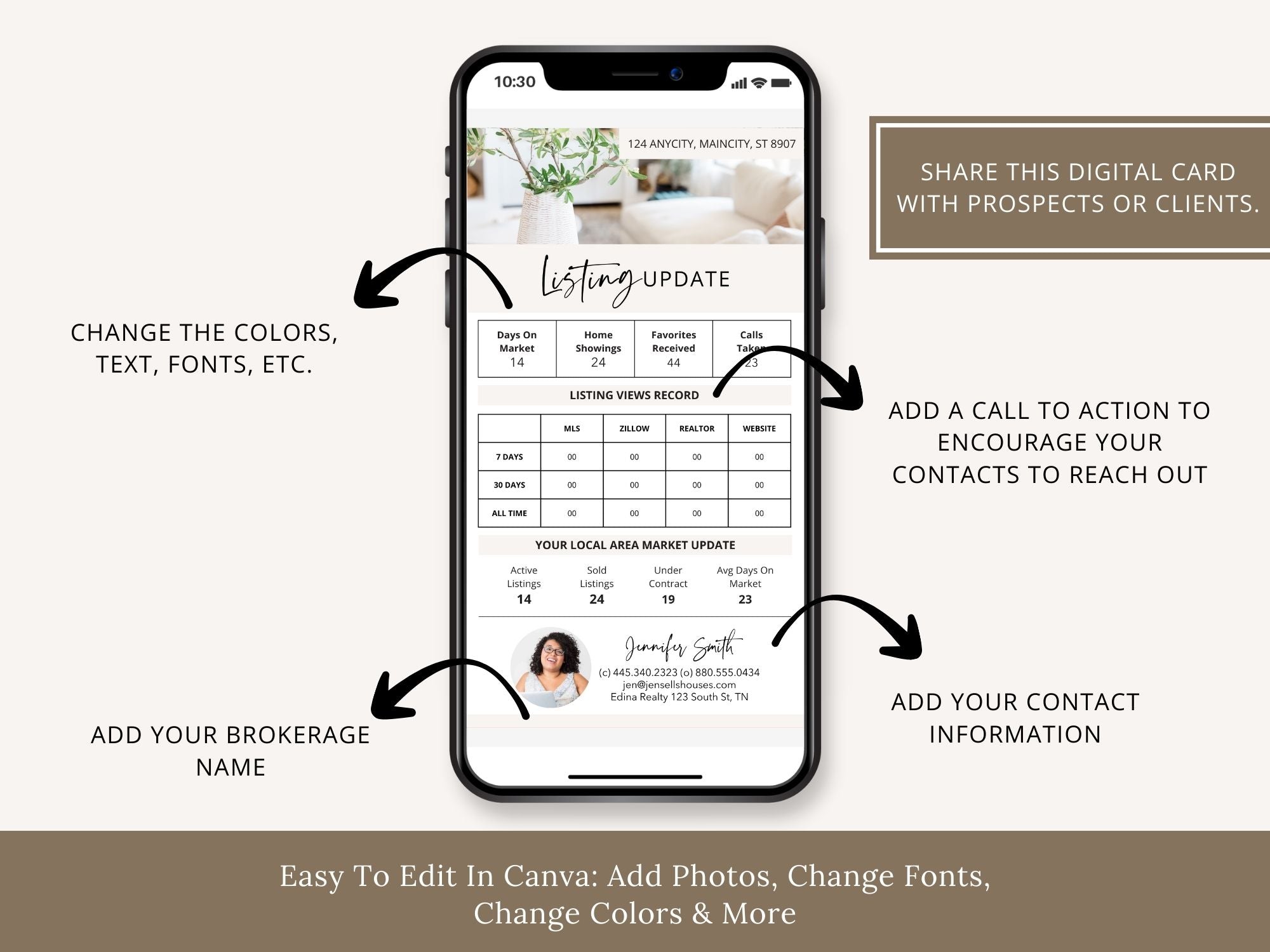 Textable Listing Market Update - Convenient mobile notifications for real estate market updates.