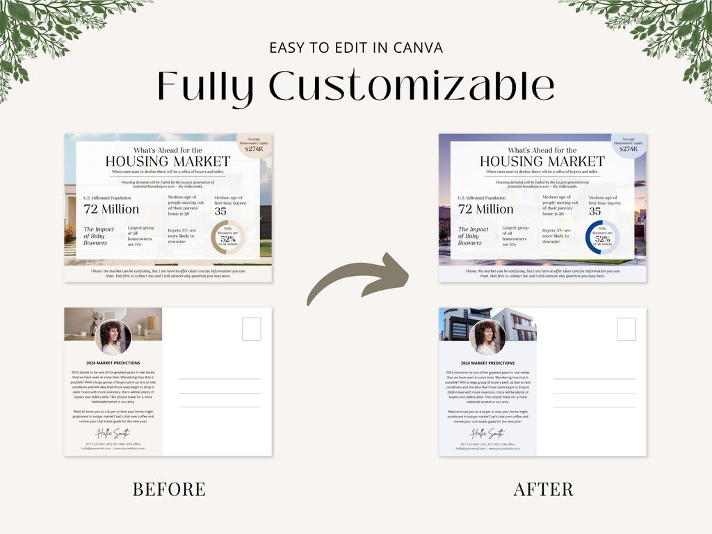 Market Update Postcard Vol 02 - Professionally designed real estate postcard delivering essential market insights.