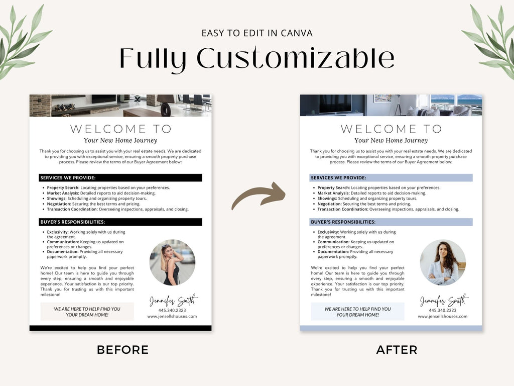 Buyer Agreement Letter Vol 01 - Professional template for real estate agents to formalize buyer
agreements.