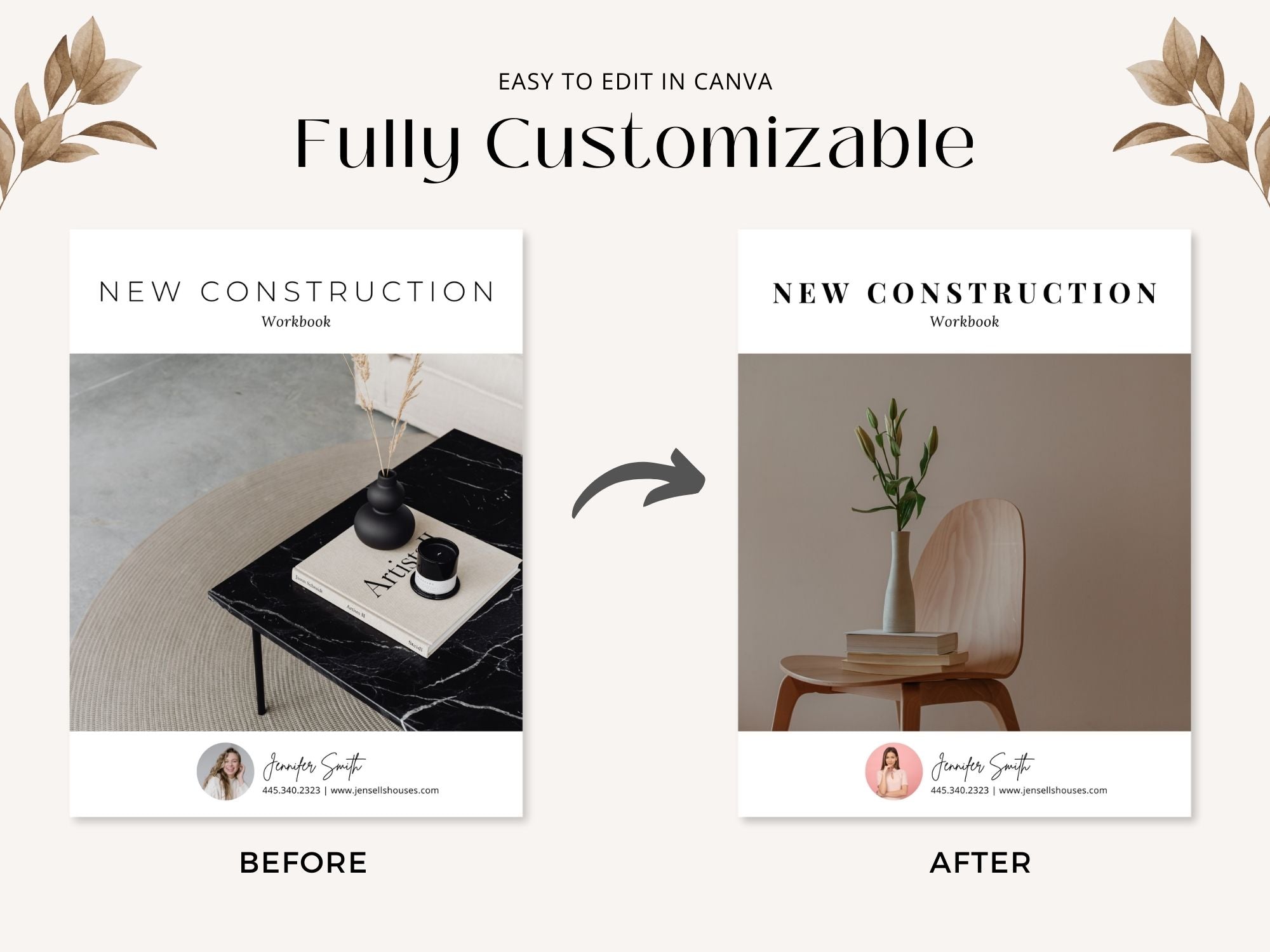 Minimal New Construction Workbook for realtors, helping clients navigate the home-building
process.