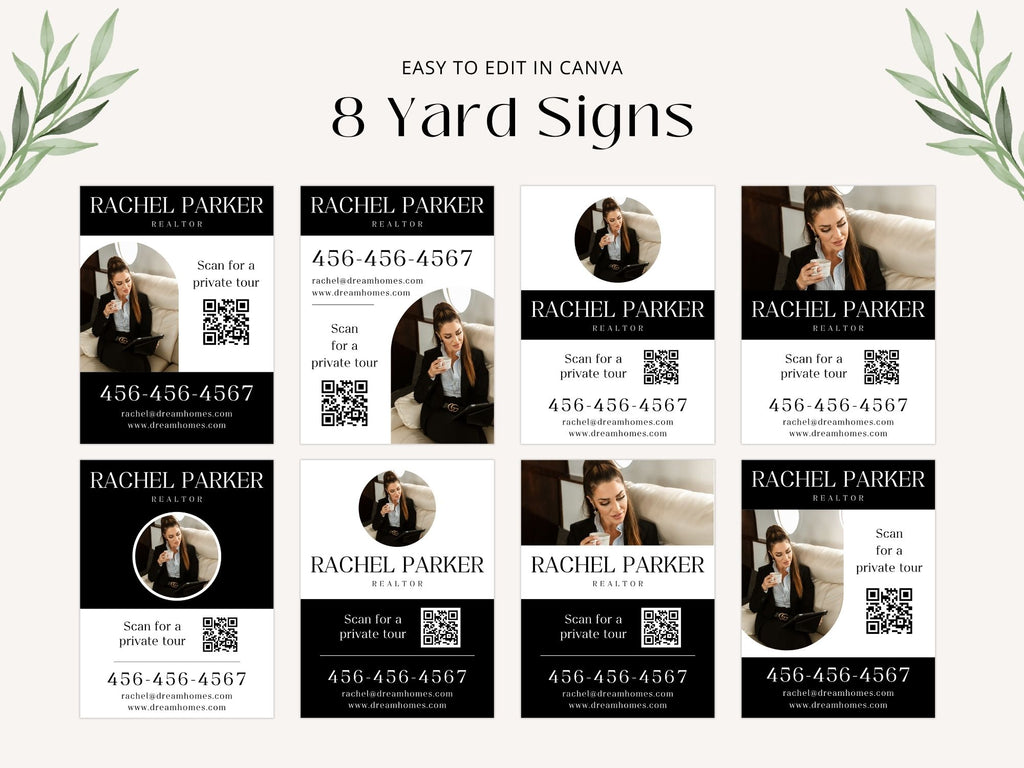Black Luxury Yard Signs - Elegant and sophisticated yard signs for premium real estate listings.