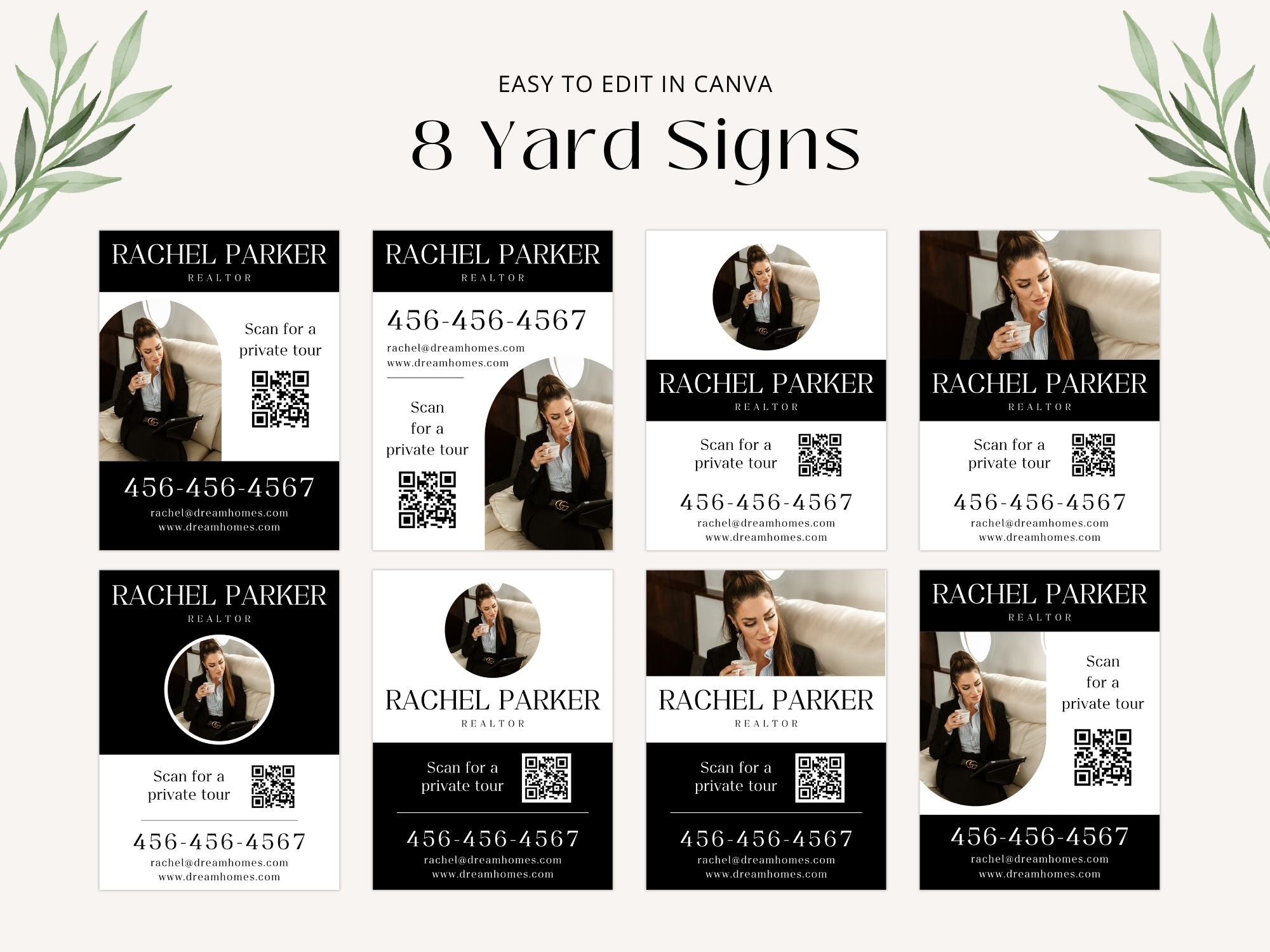 Black Luxury Yard Signs - Elegant and sophisticated yard signs for premium real estate listings.