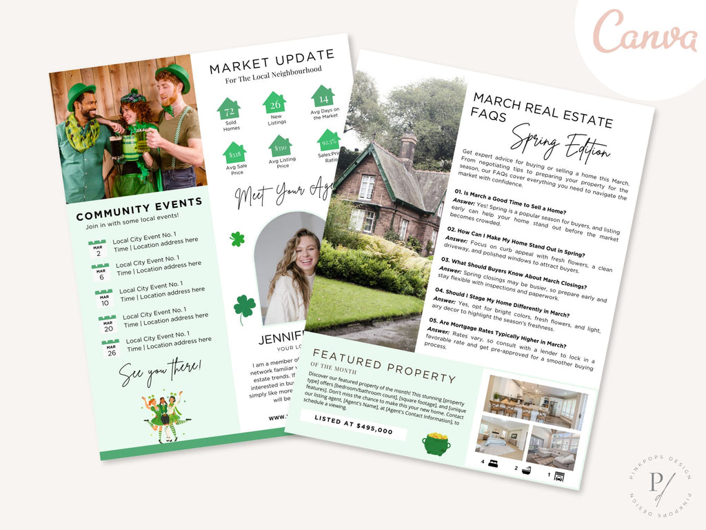 March Newsletter 2025 with spring tips, market trends, and real estate updates for clients.
