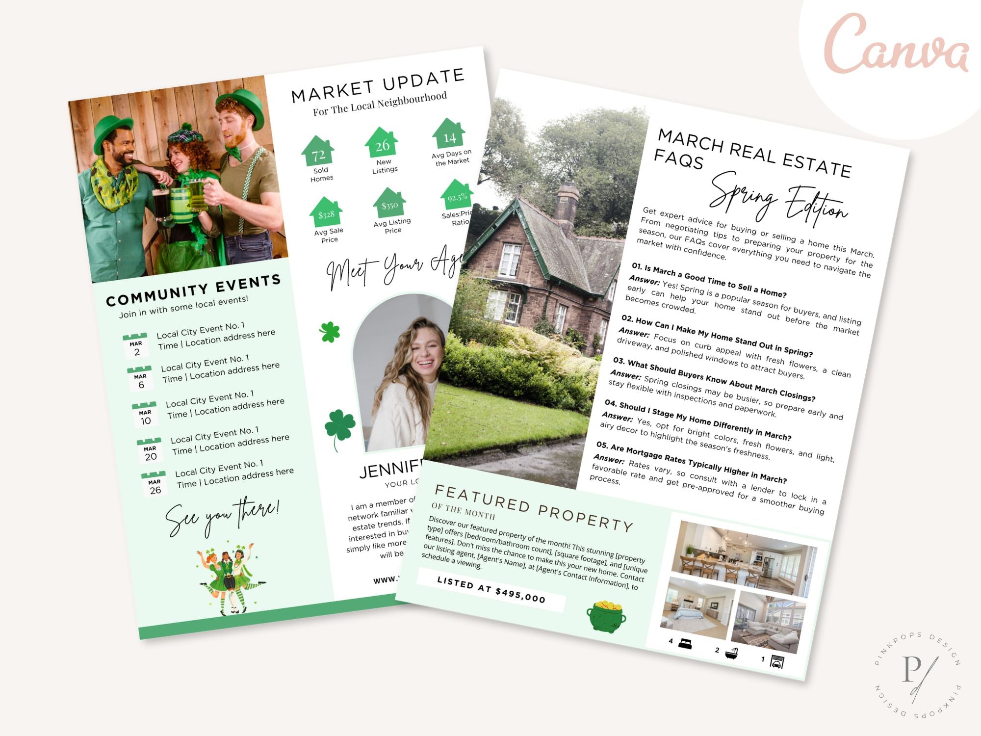 March Newsletter 2025 with spring tips, market trends, and real estate updates for clients.