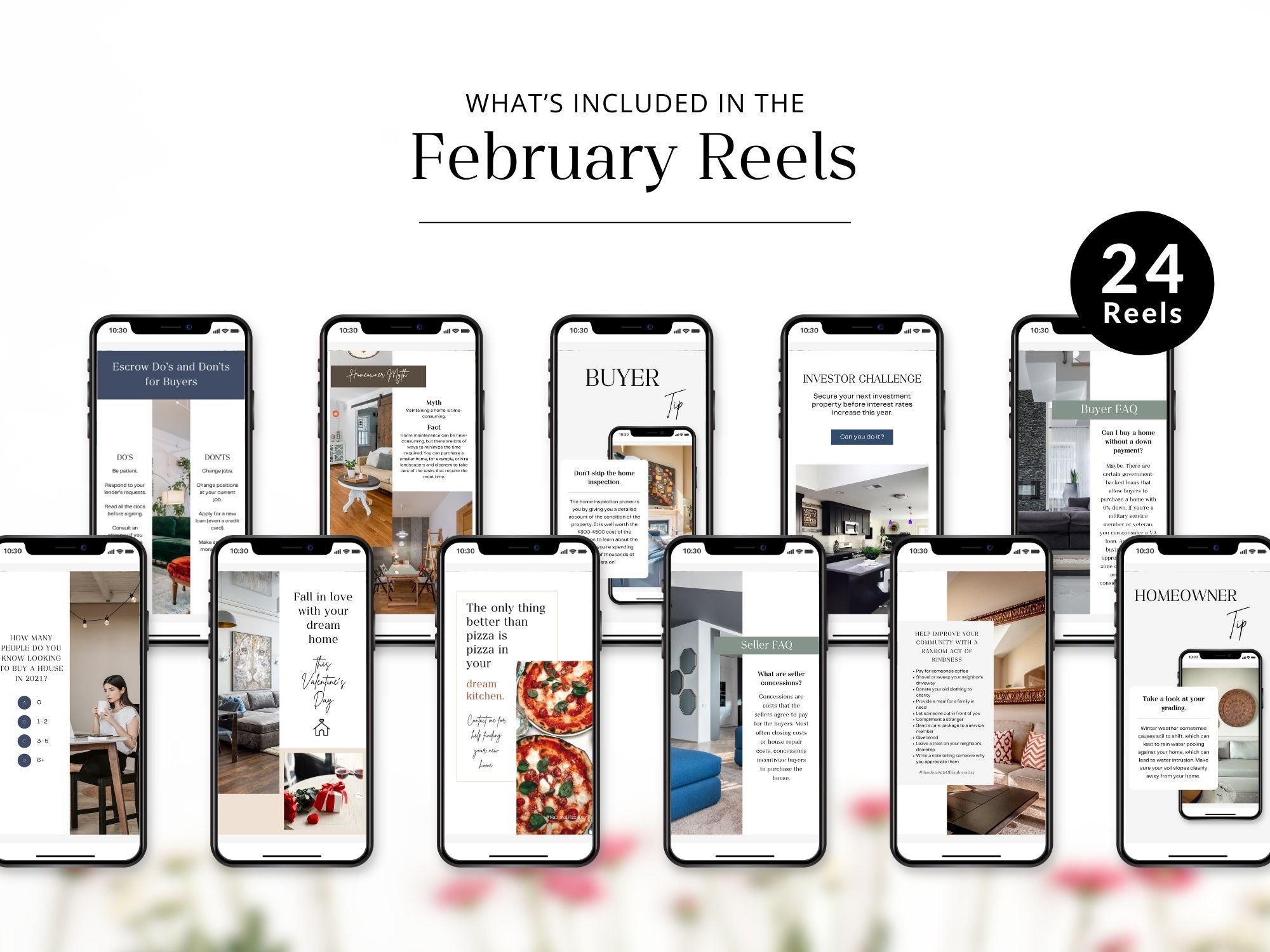 February real estate reels featuring market trends, seasonal insights, and tips for buyers and sellers.