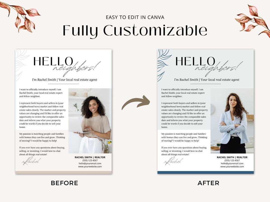 Hello Neighbors Real Estate Letter Vol 02 - Personalized letter designed for community engagement, showcasing real estate expertise and fostering connections within the neighborhood