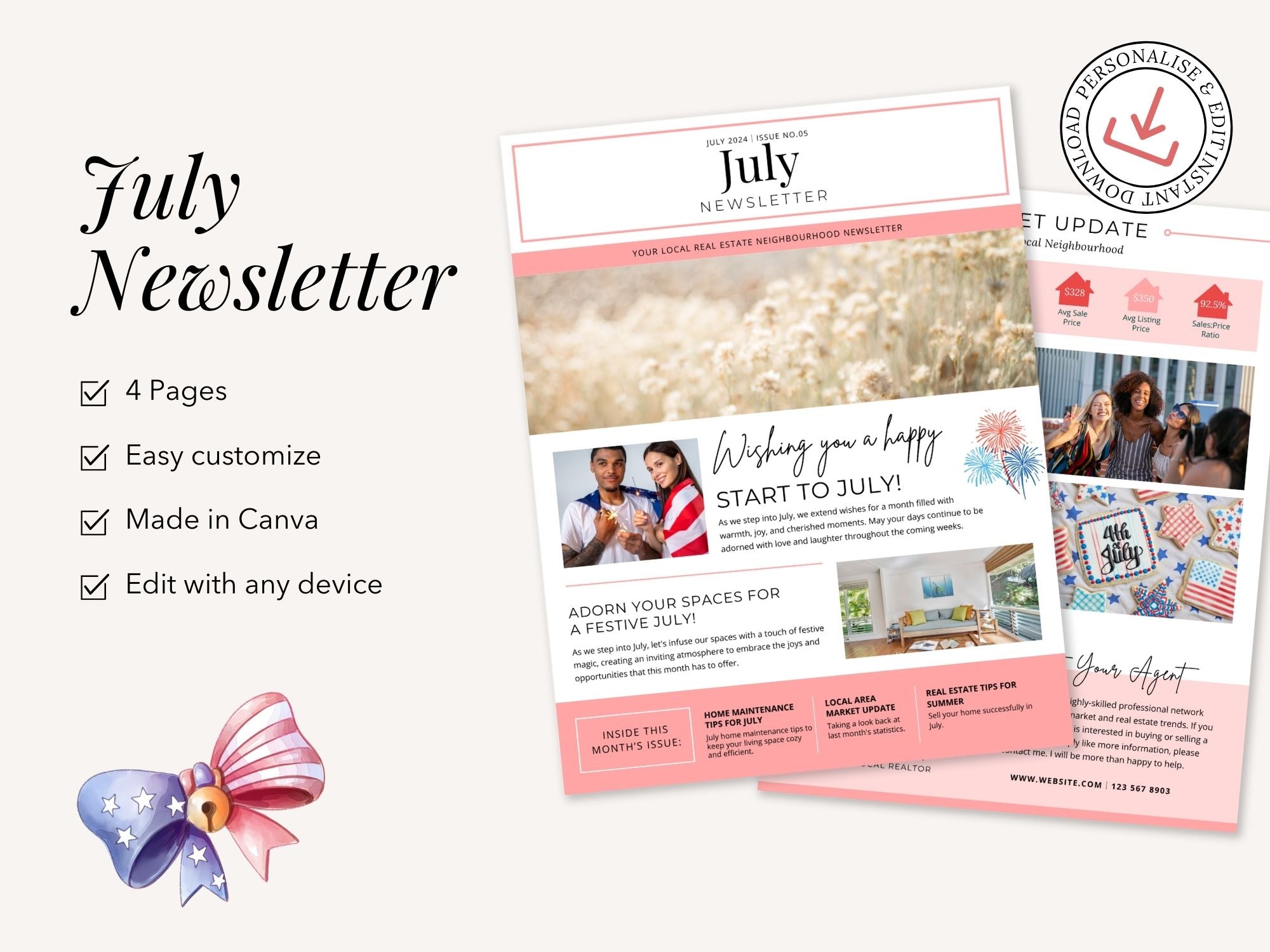 Minimal July Newsletter 2024 - Stay informed and inspired with our concise real estate updates and valuable insights.