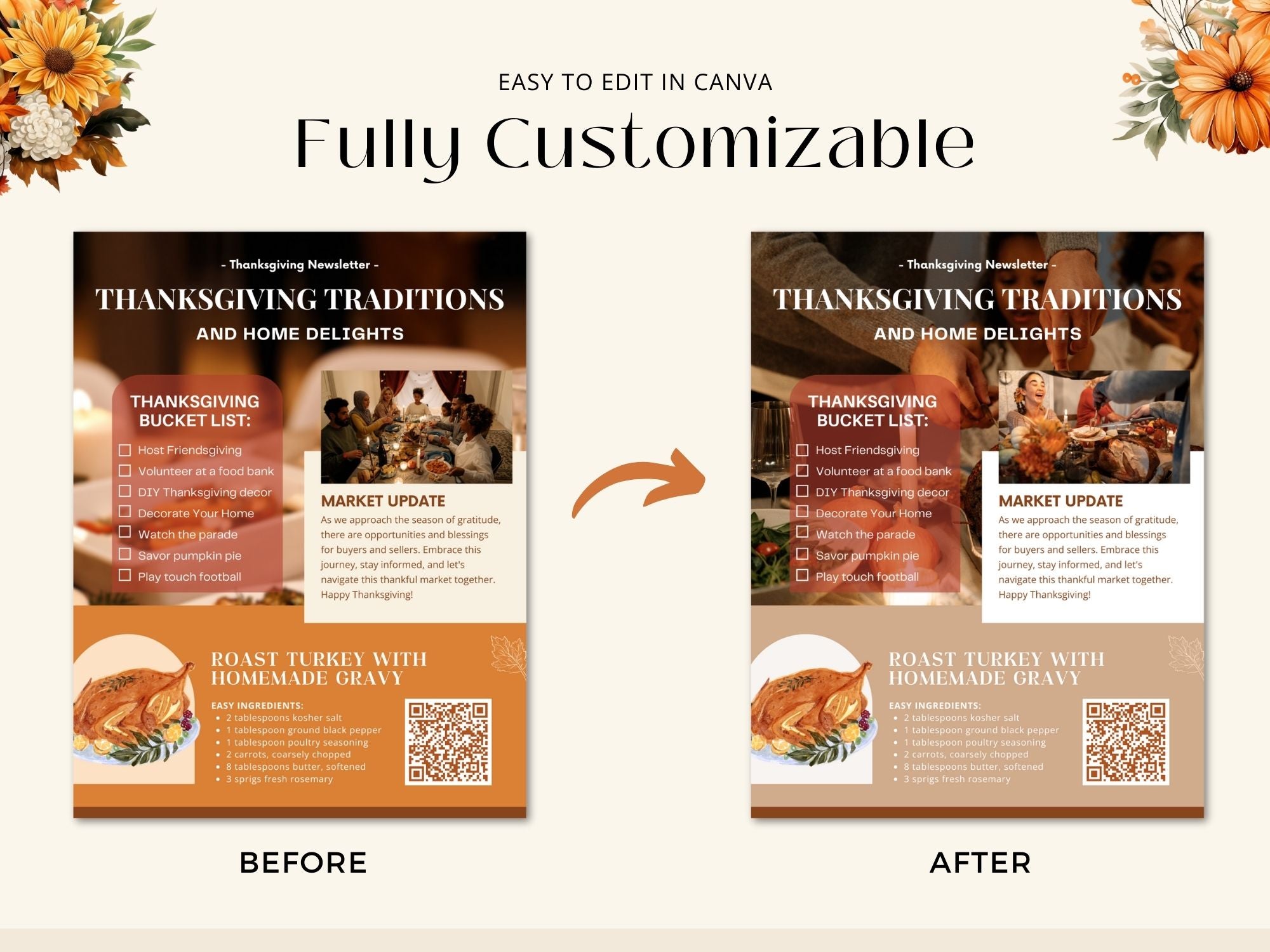 Real Estate Thanksgiving Newsletter 2023 - Professionally crafted newsletter template for expressing gratitude, sharing seasonal insights, and staying connected with your audience during the Thanksgiving season.